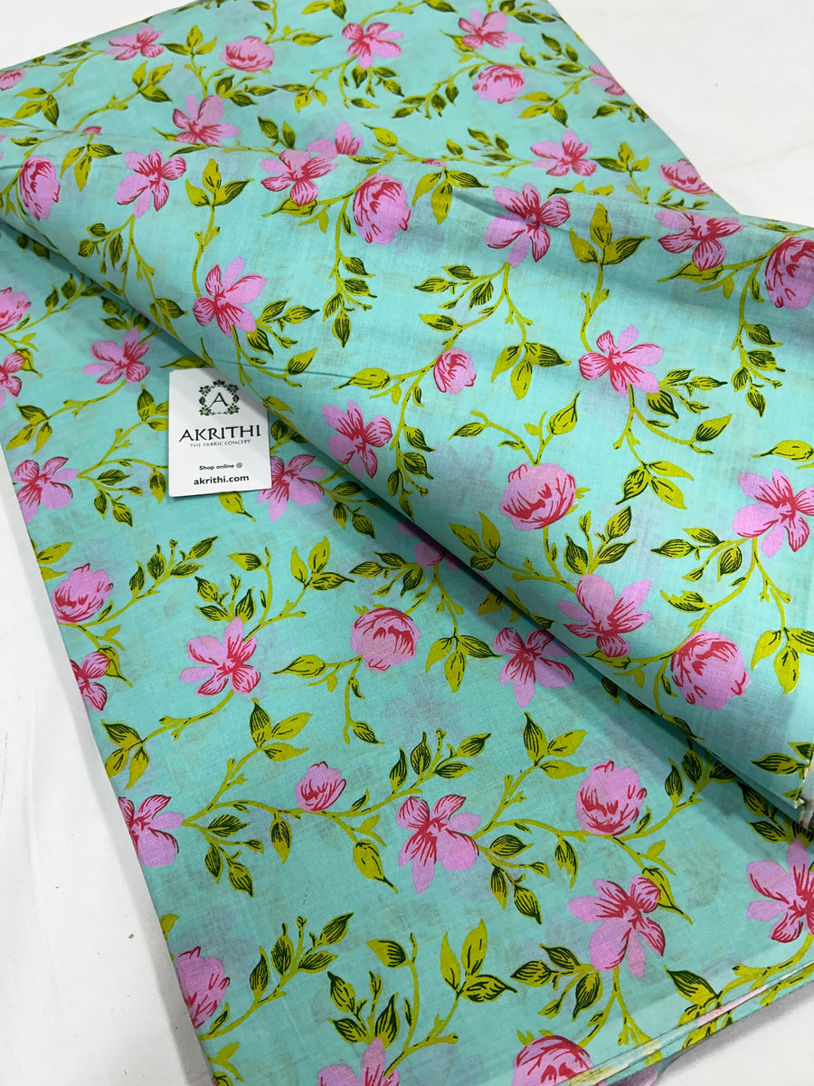 Printed pure cotton fabric