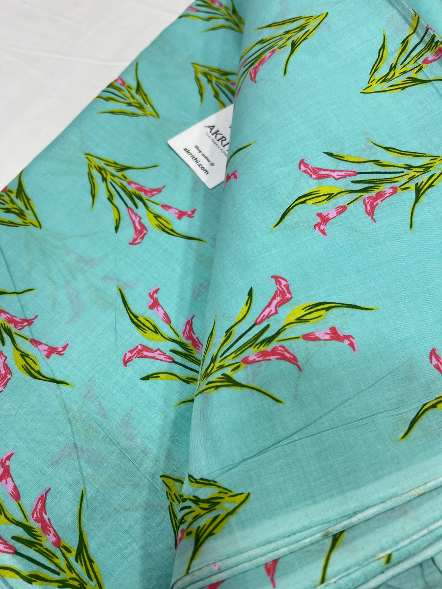 Printed pure cotton fabric