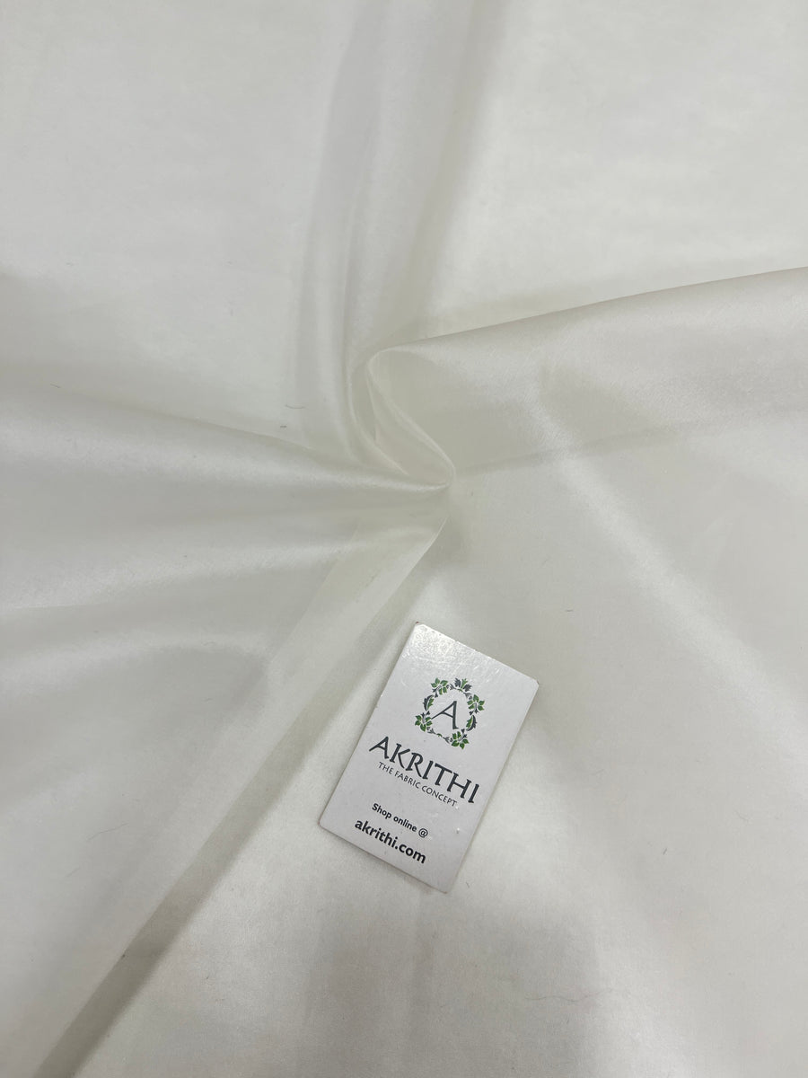 DYEABLE PURE SILK ORGANZA FABRIC 35 GRAMS