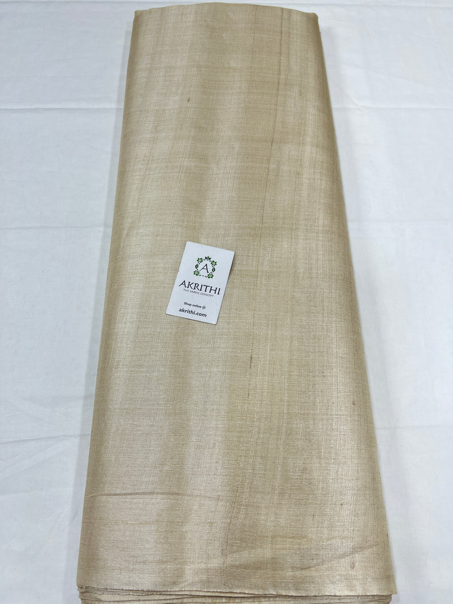 DYEABLE HANDLOOM PURE TUSSAR SILK FABRIC