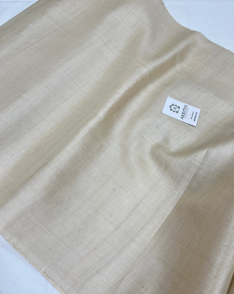 DYEABLE HANDLOOM PURE TUSSAR SILK FABRIC