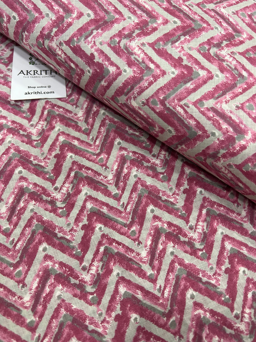 Printed pure cotton fabric