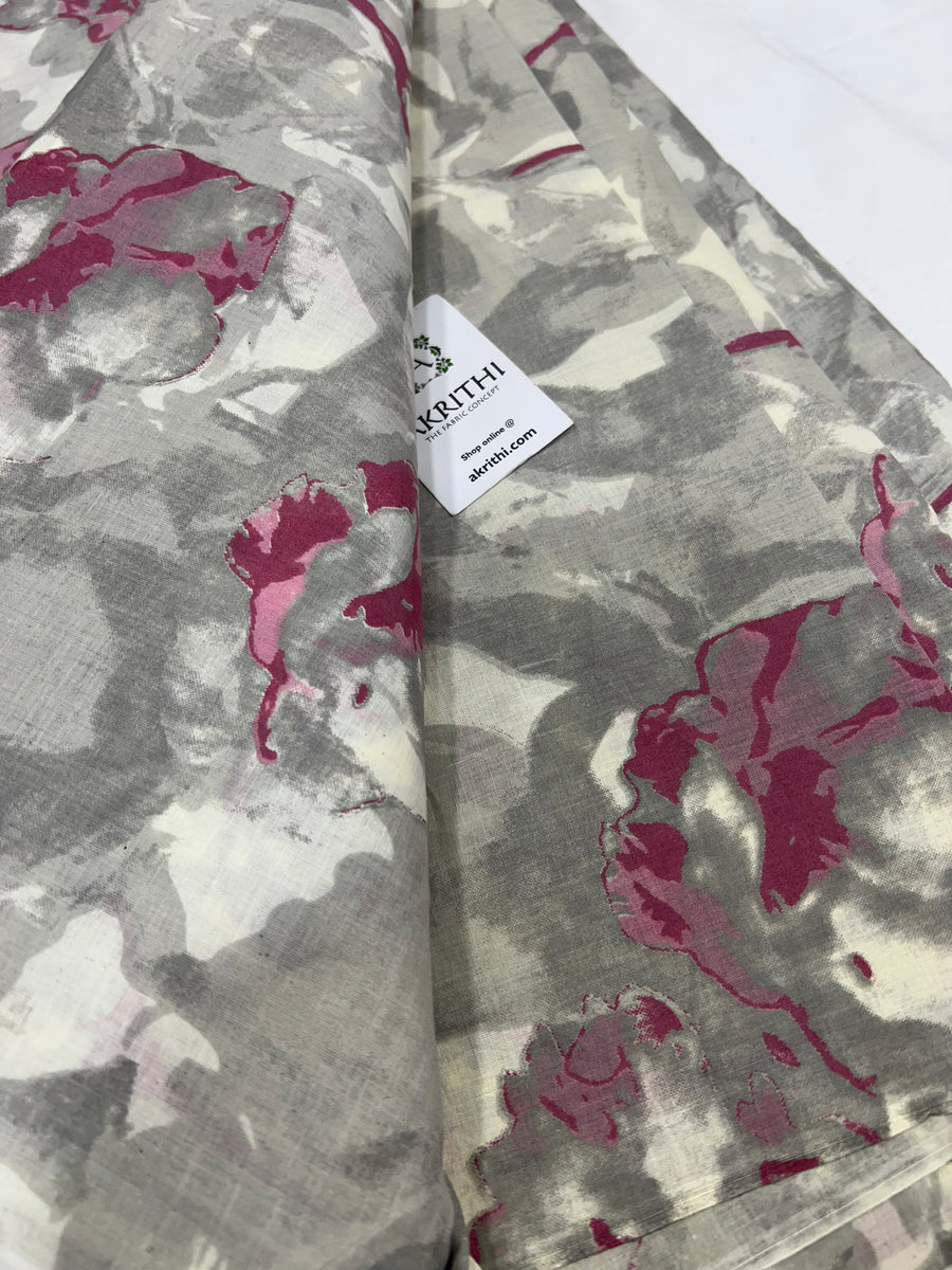 Printed pure cotton fabric