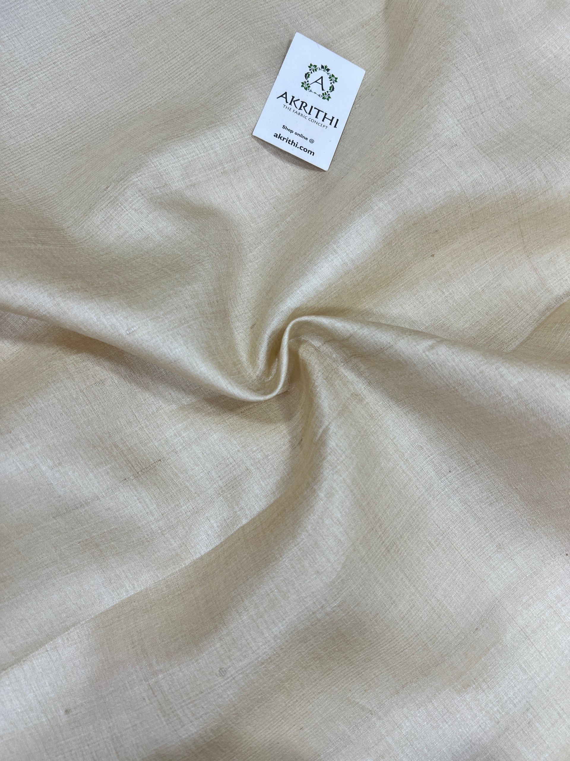 DYEABLE HANDLOOM DESI PURE TUSSAR SILK FABRIC