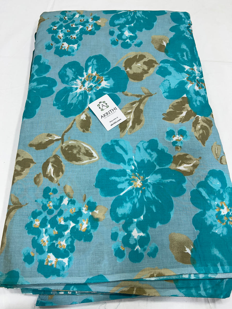 Printed pure cotton fabric