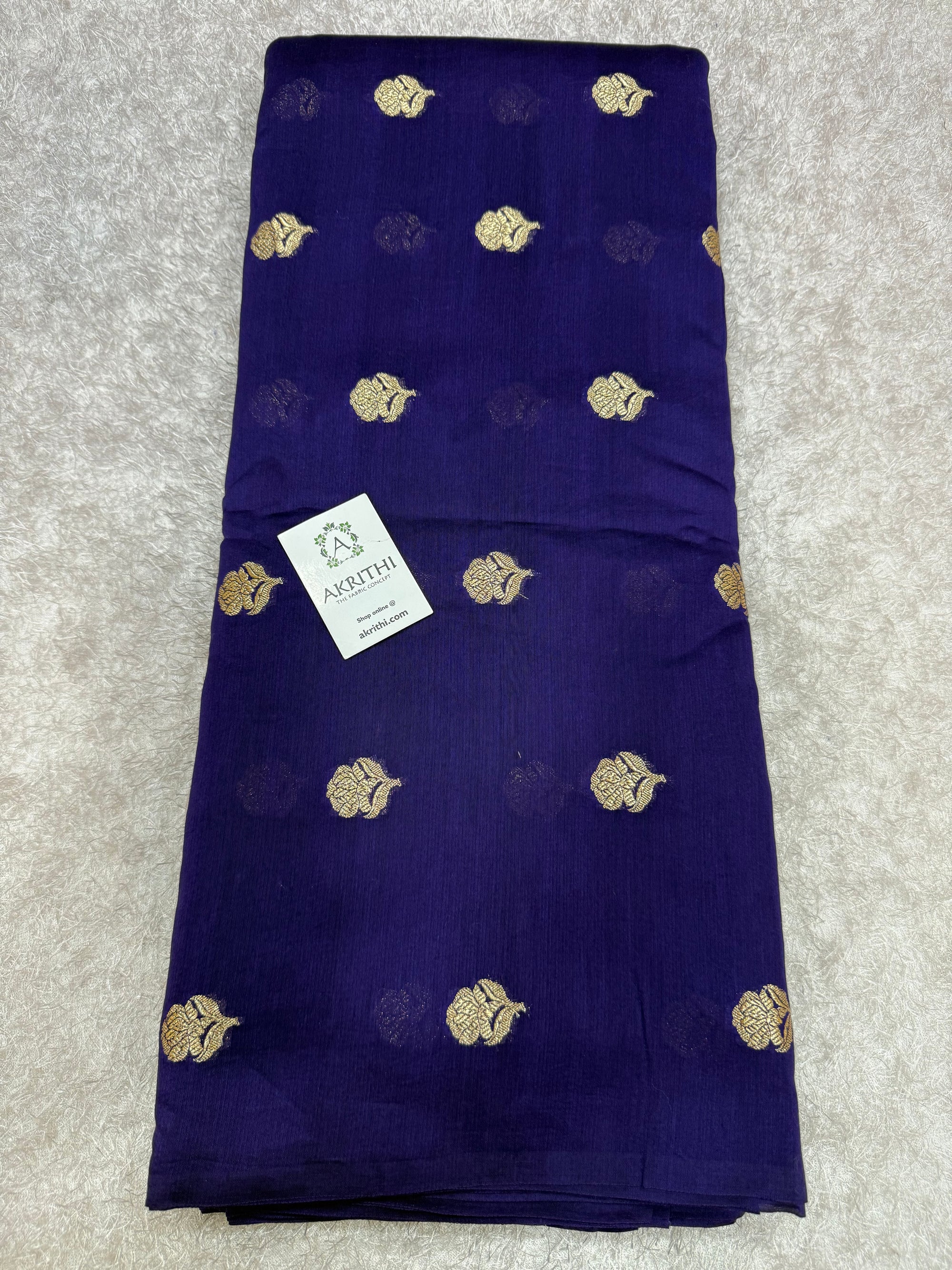 Woven pure silk chanderi fabric