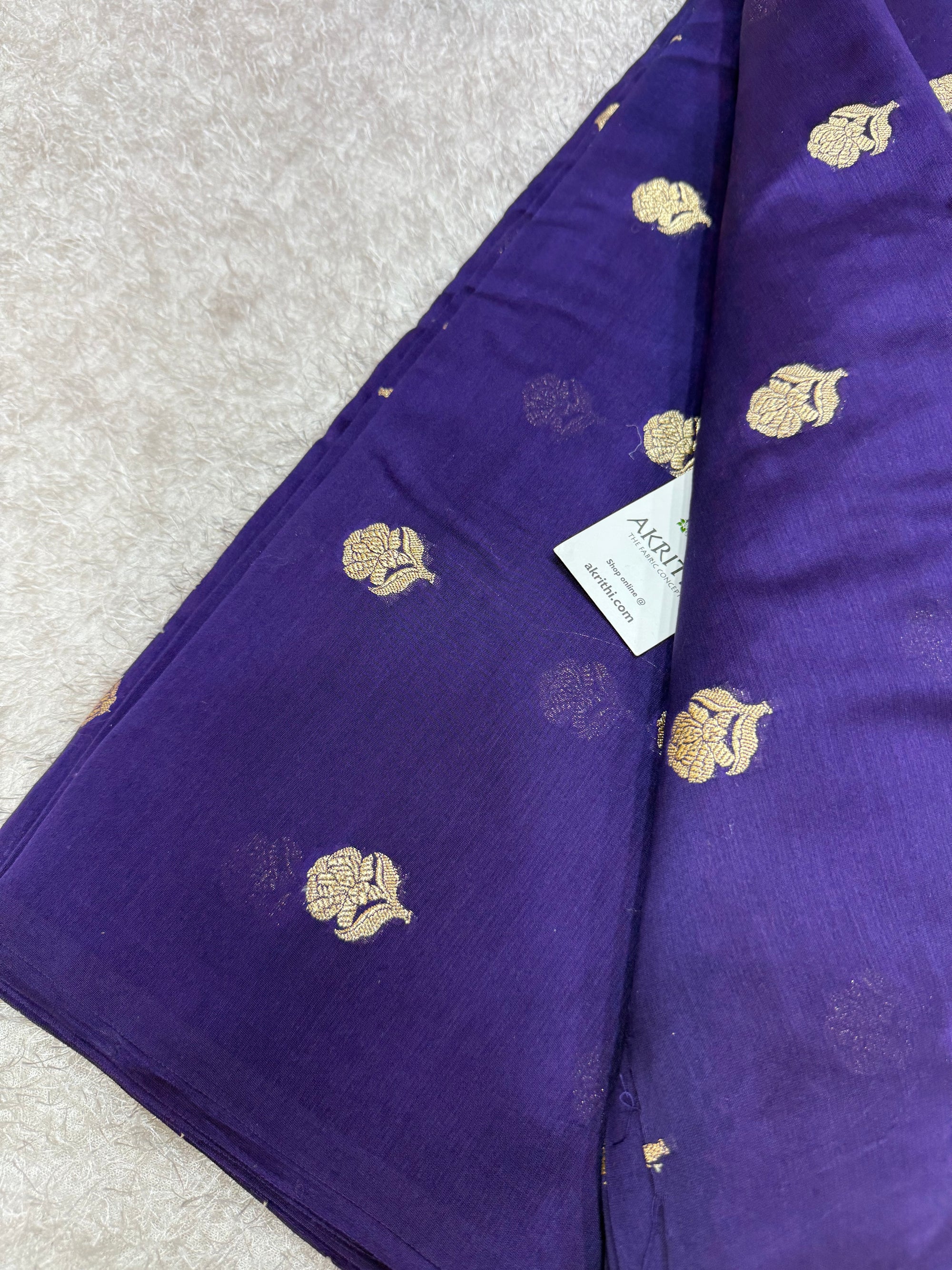 Woven pure silk chanderi fabric