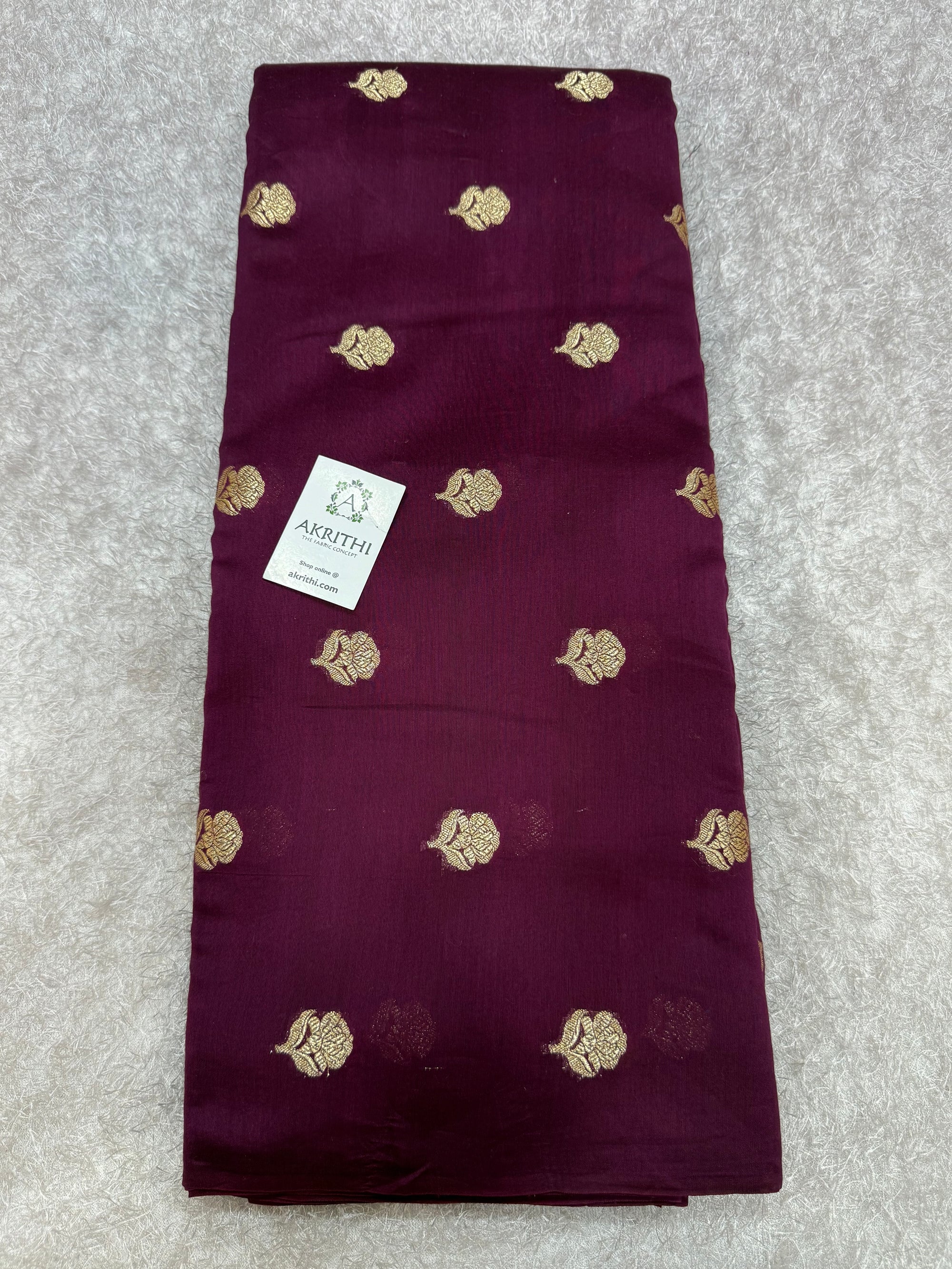 Woven pure silk chanderi fabric