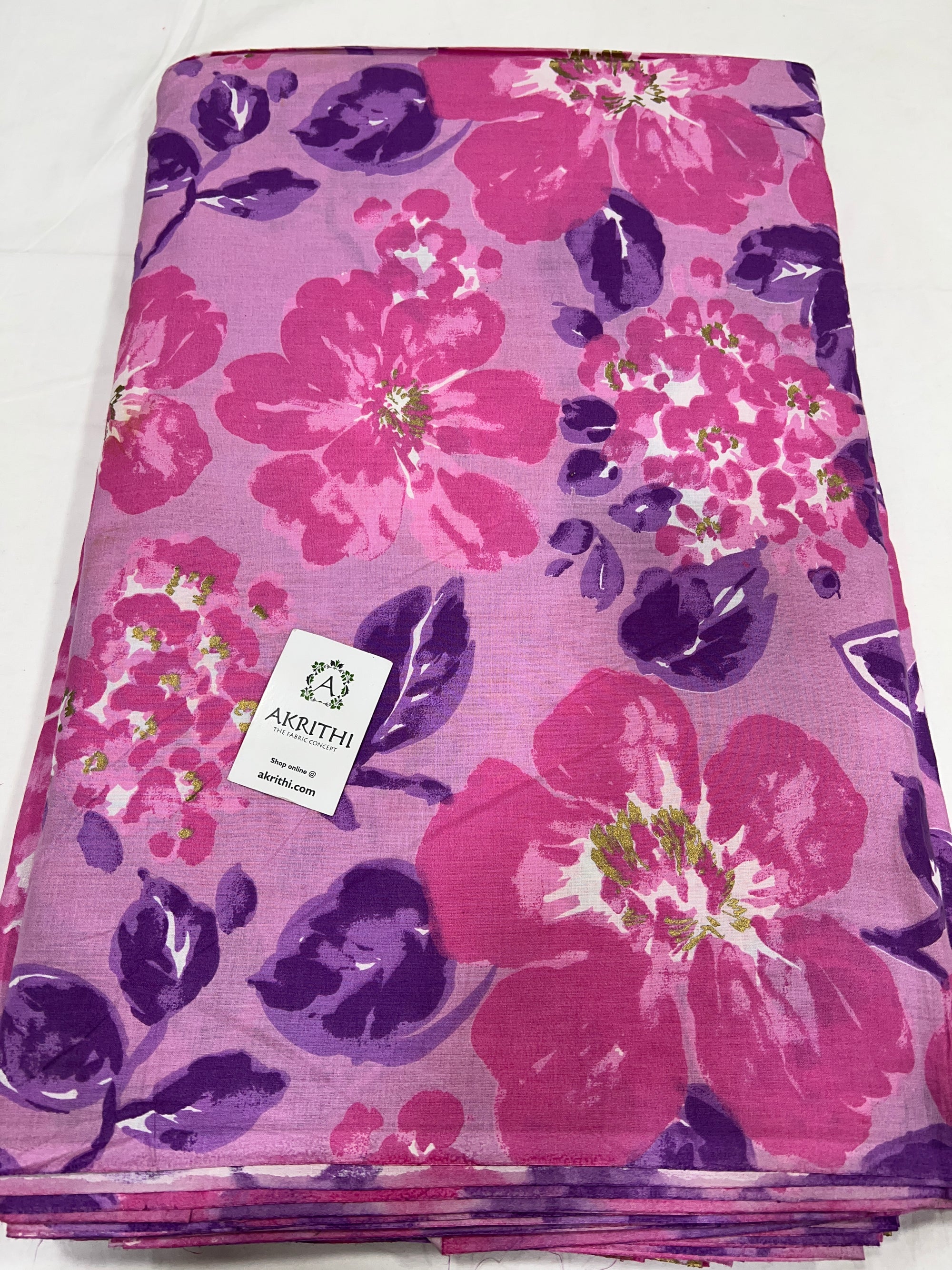 Printed pure cotton fabric