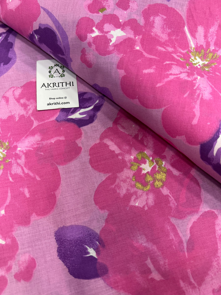 Printed pure cotton fabric