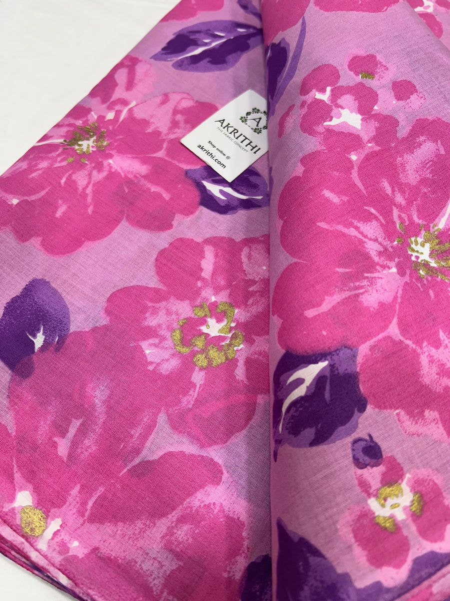 Printed pure cotton fabric