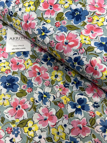 Printed pure cotton fabric