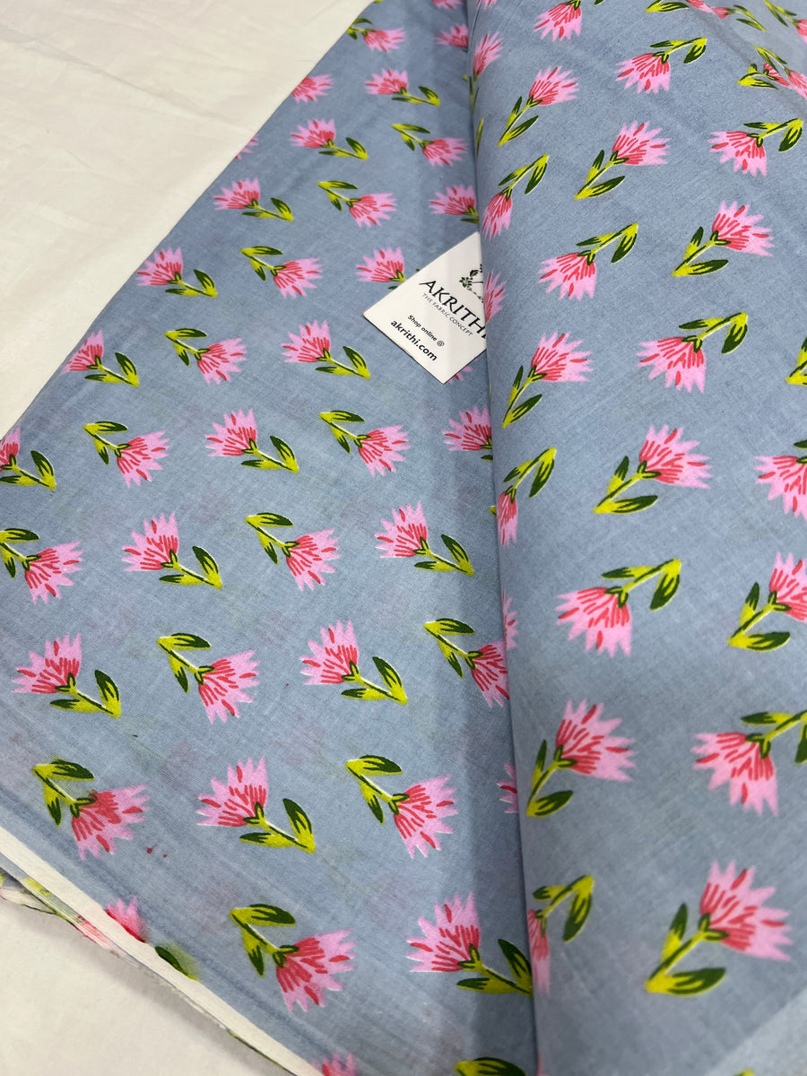 Printed pure cotton fabric