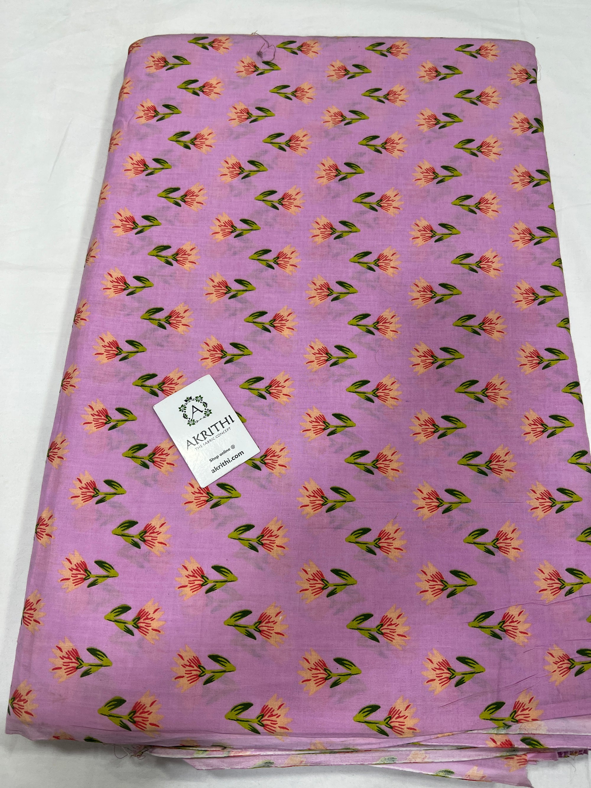 Printed pure cotton fabric