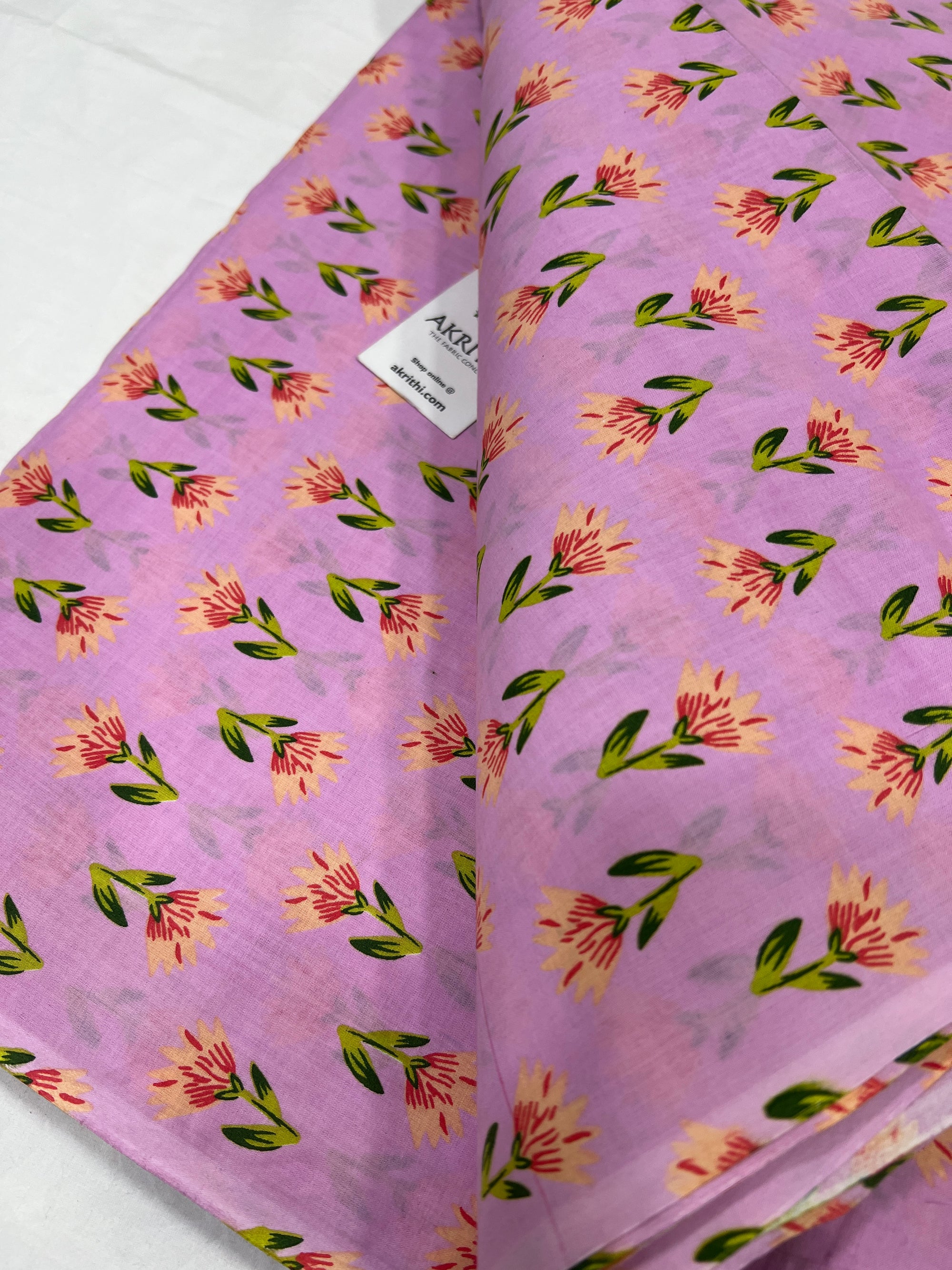 Printed pure cotton fabric