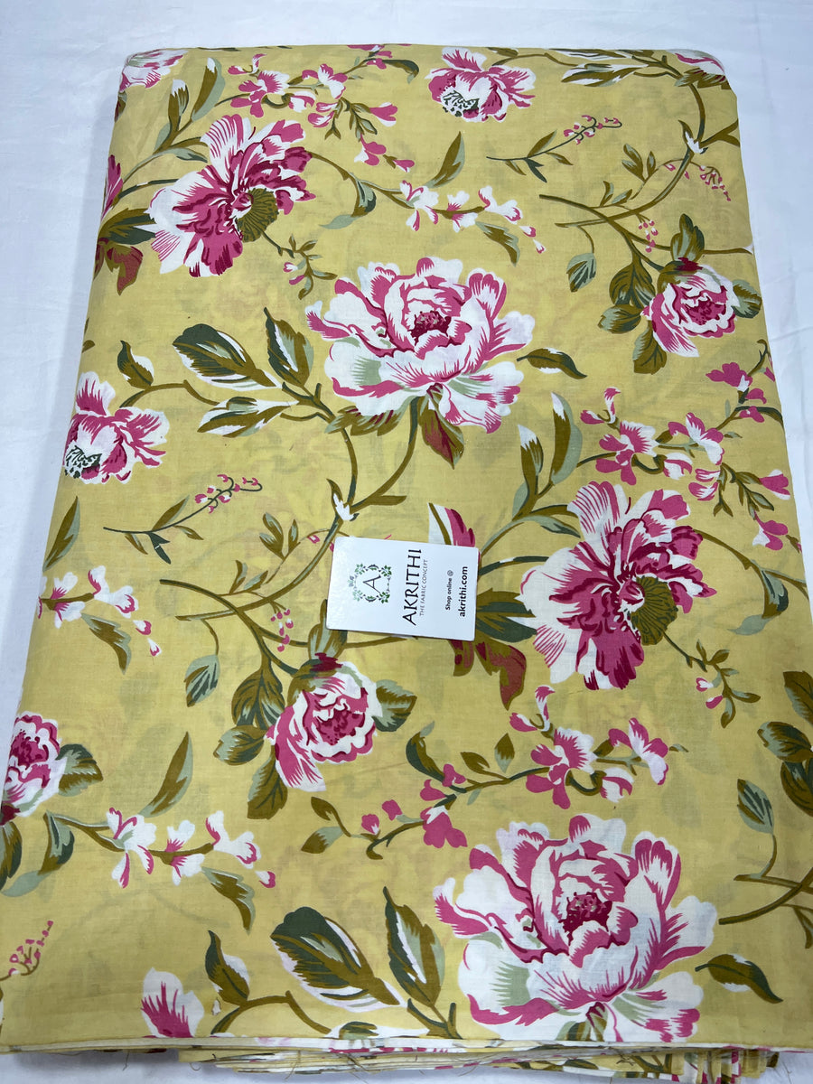 Printed pure cotton fabric