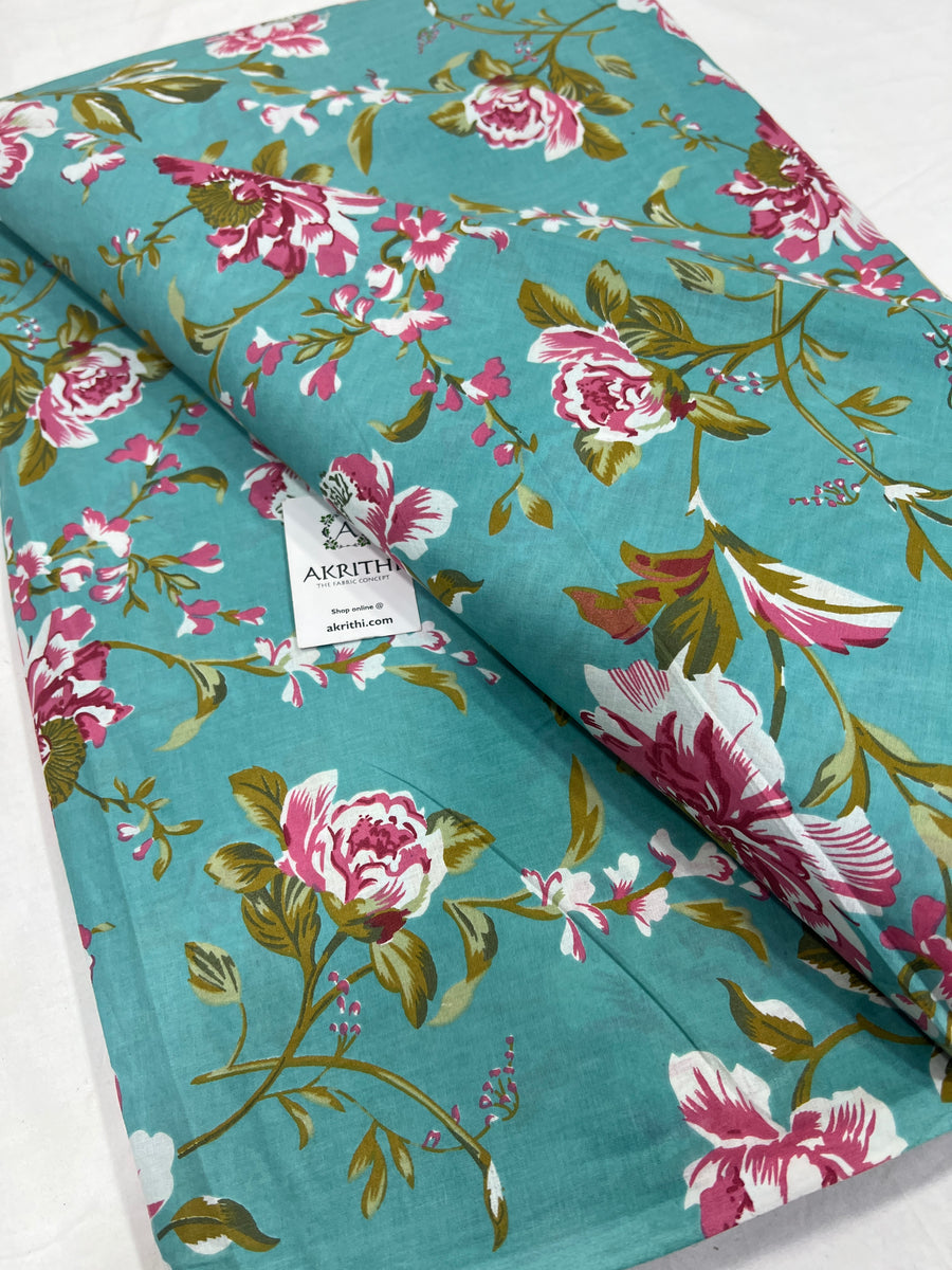 Printed pure cotton fabric