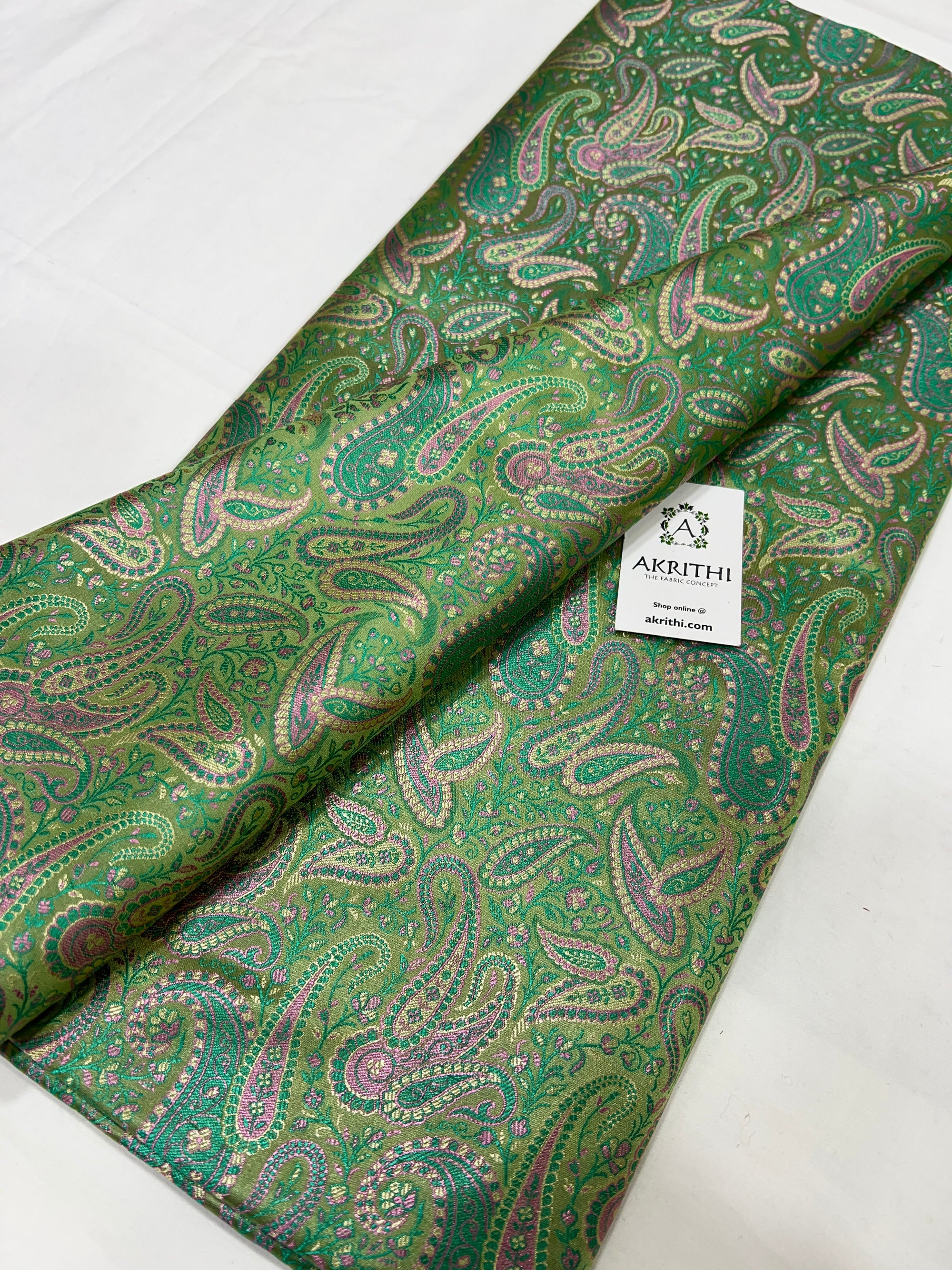 Pure Banarasi brocade fabric