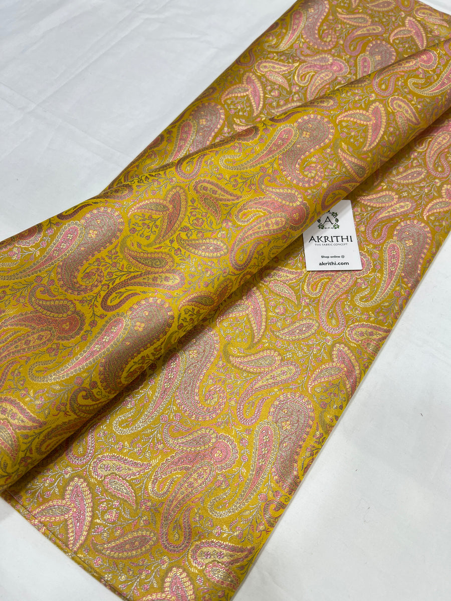 Pure Banarasi brocade fabric