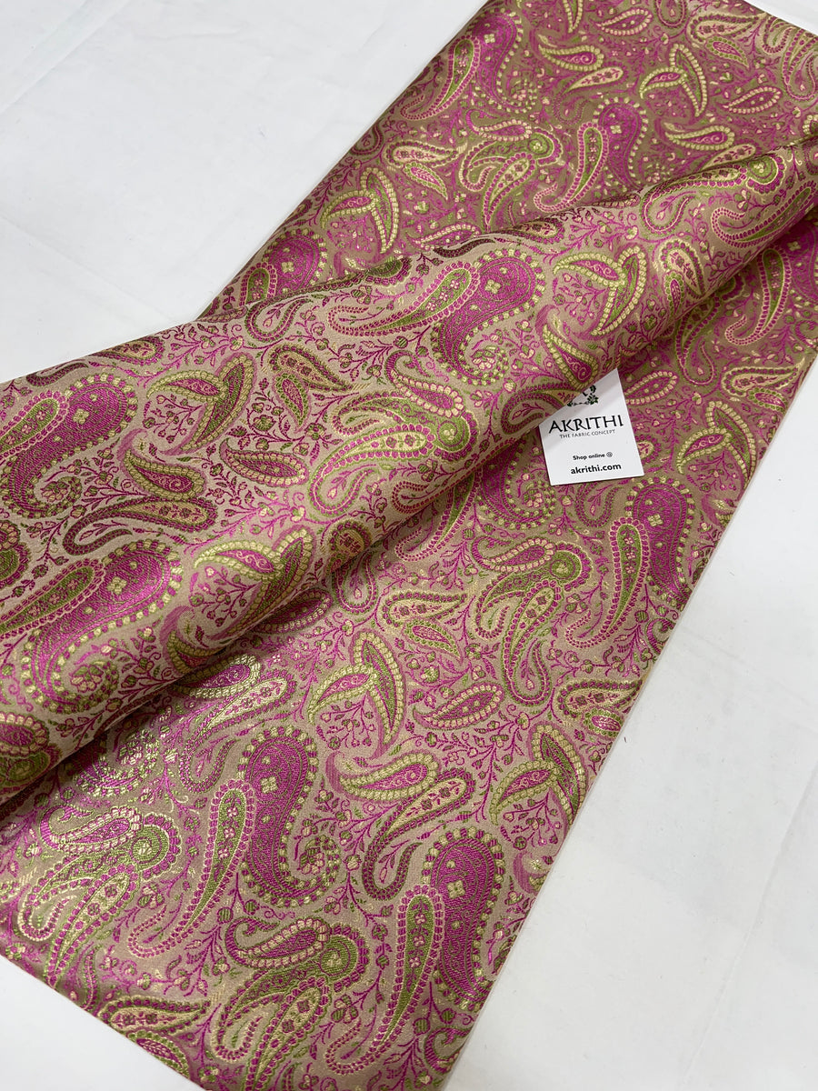 Pure Banarasi brocade fabric