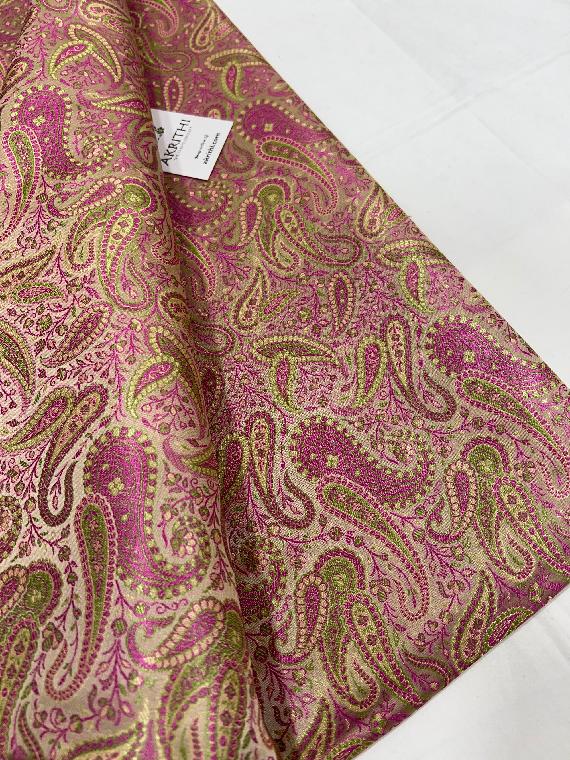 Pure Banarasi brocade fabric