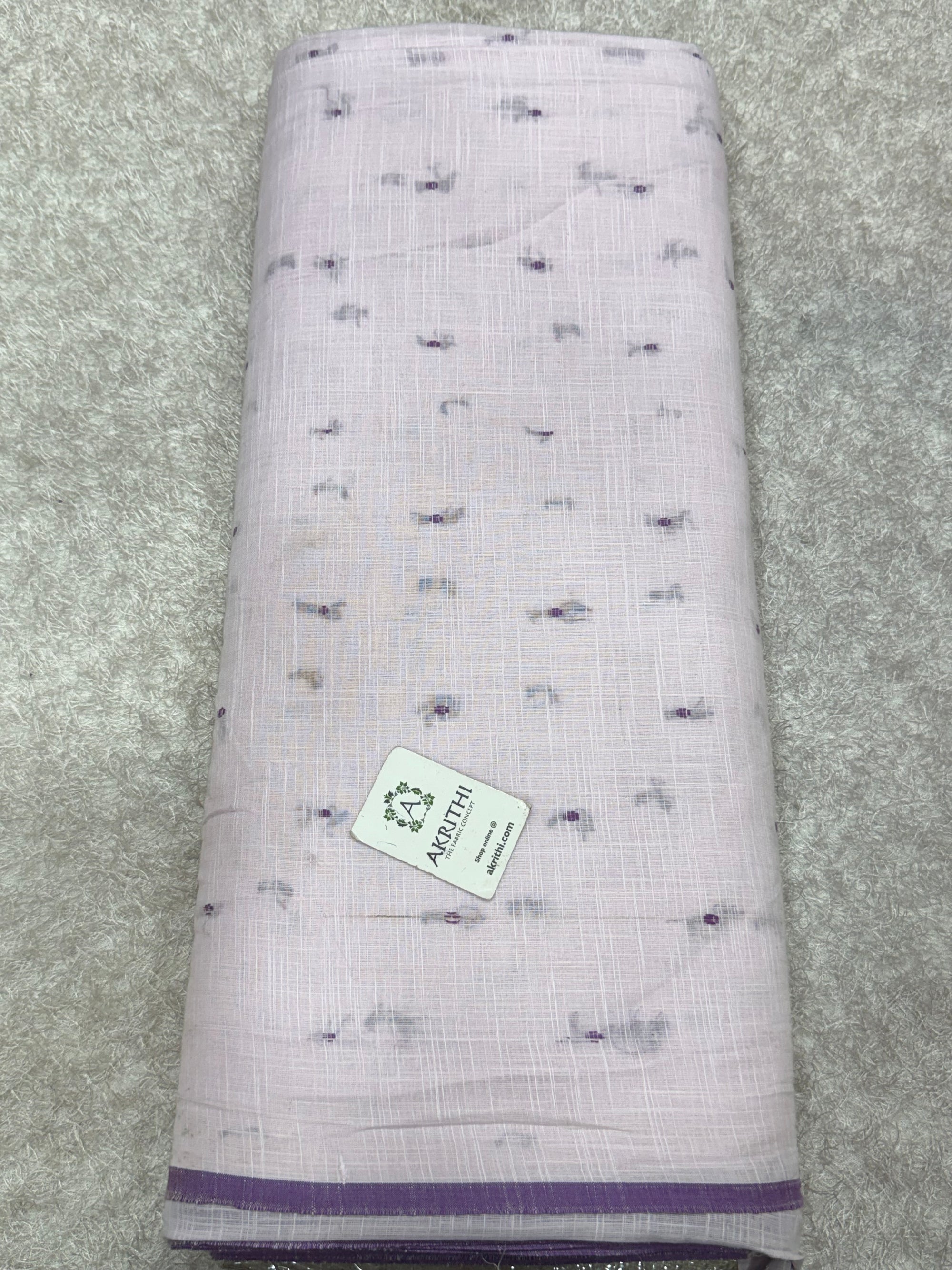 Prewashed pure cotton jacquard fabric