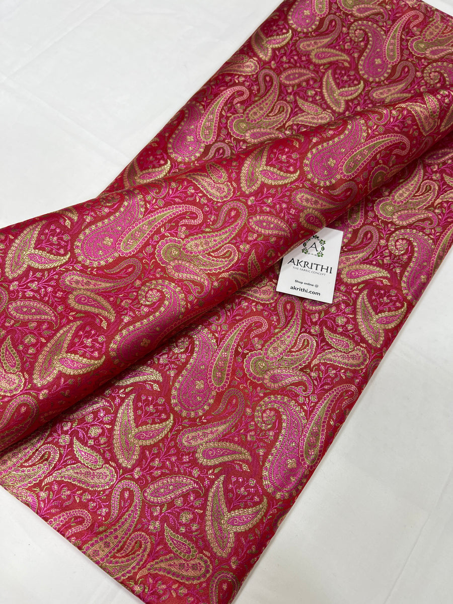 Pure Banarasi brocade fabric