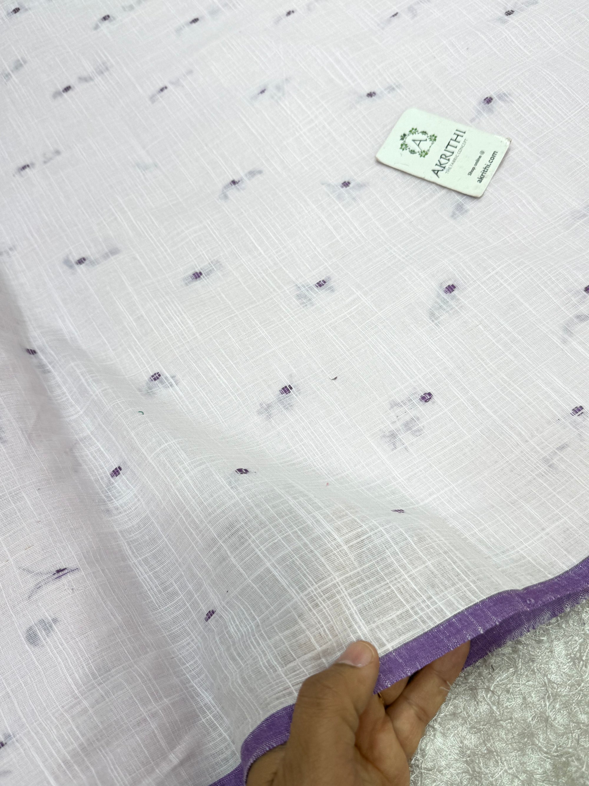 Prewashed pure cotton jacquard fabric