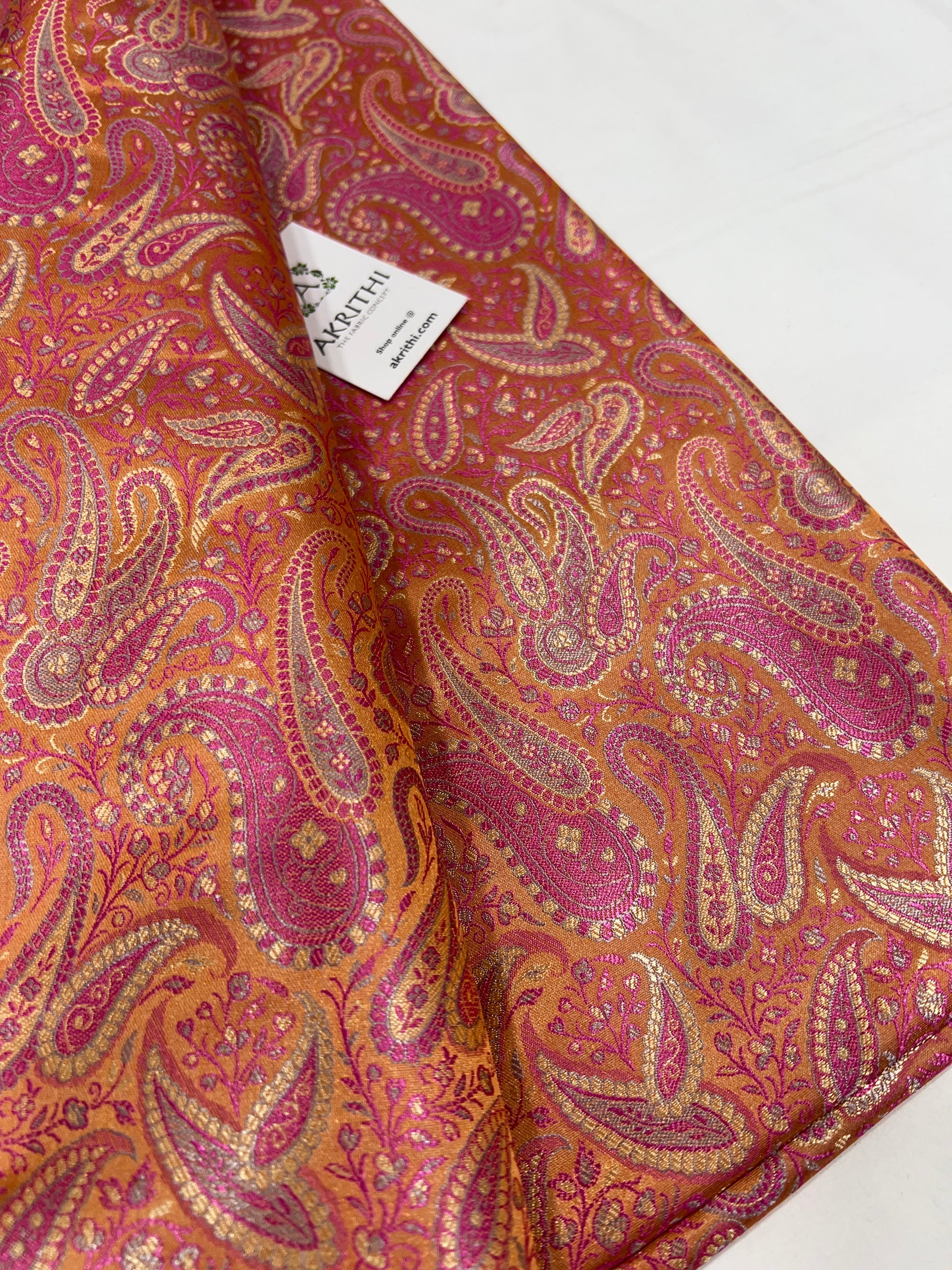 Pure Banarasi brocade fabric