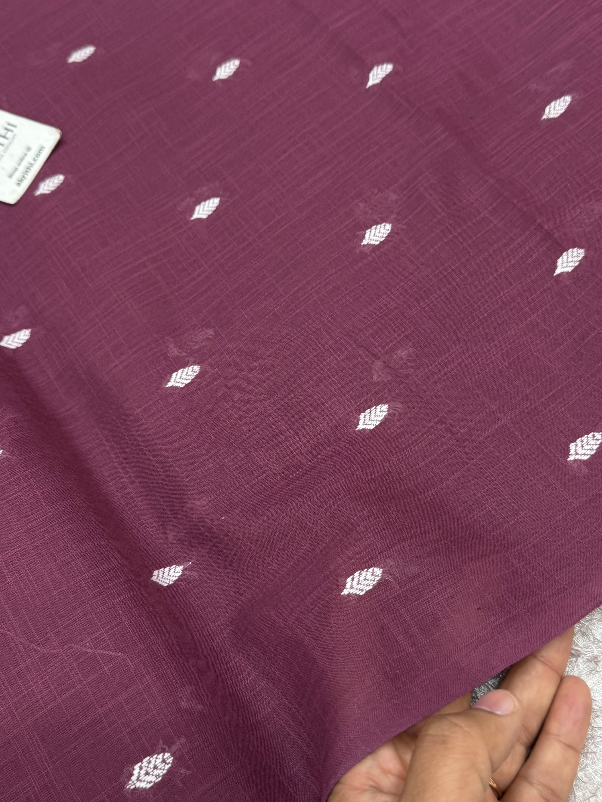 Prewashed pure cotton jacquard fabric