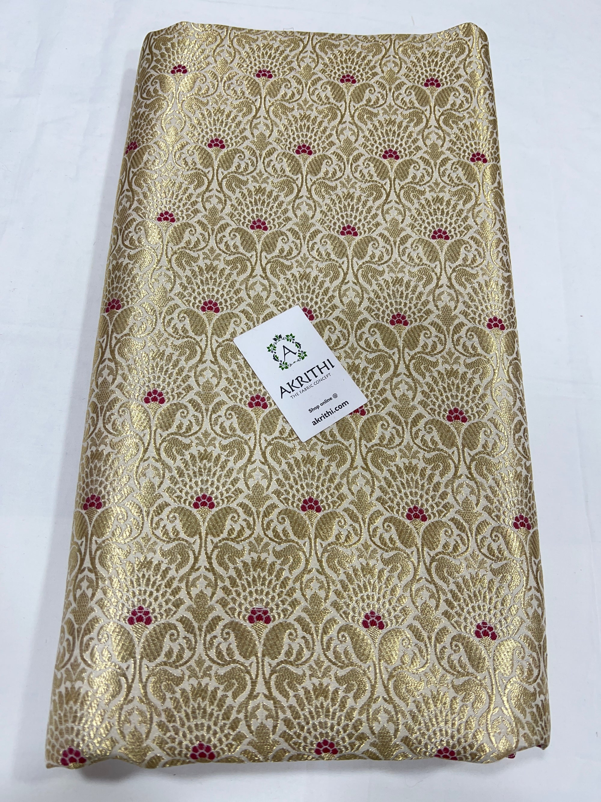 Pure Banarasi brocade fabric