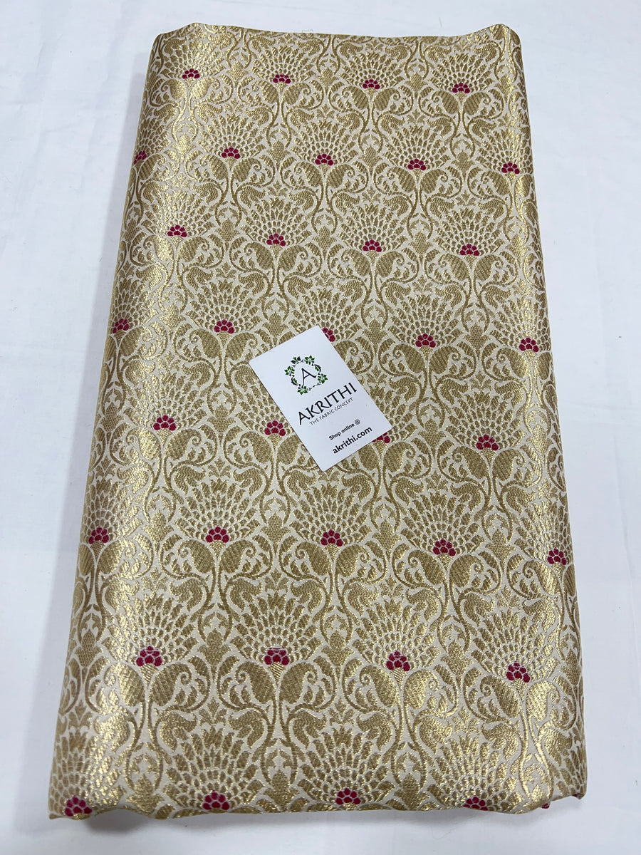 Pure Banarasi brocade fabric