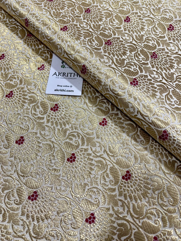 Pure Banarasi brocade fabric