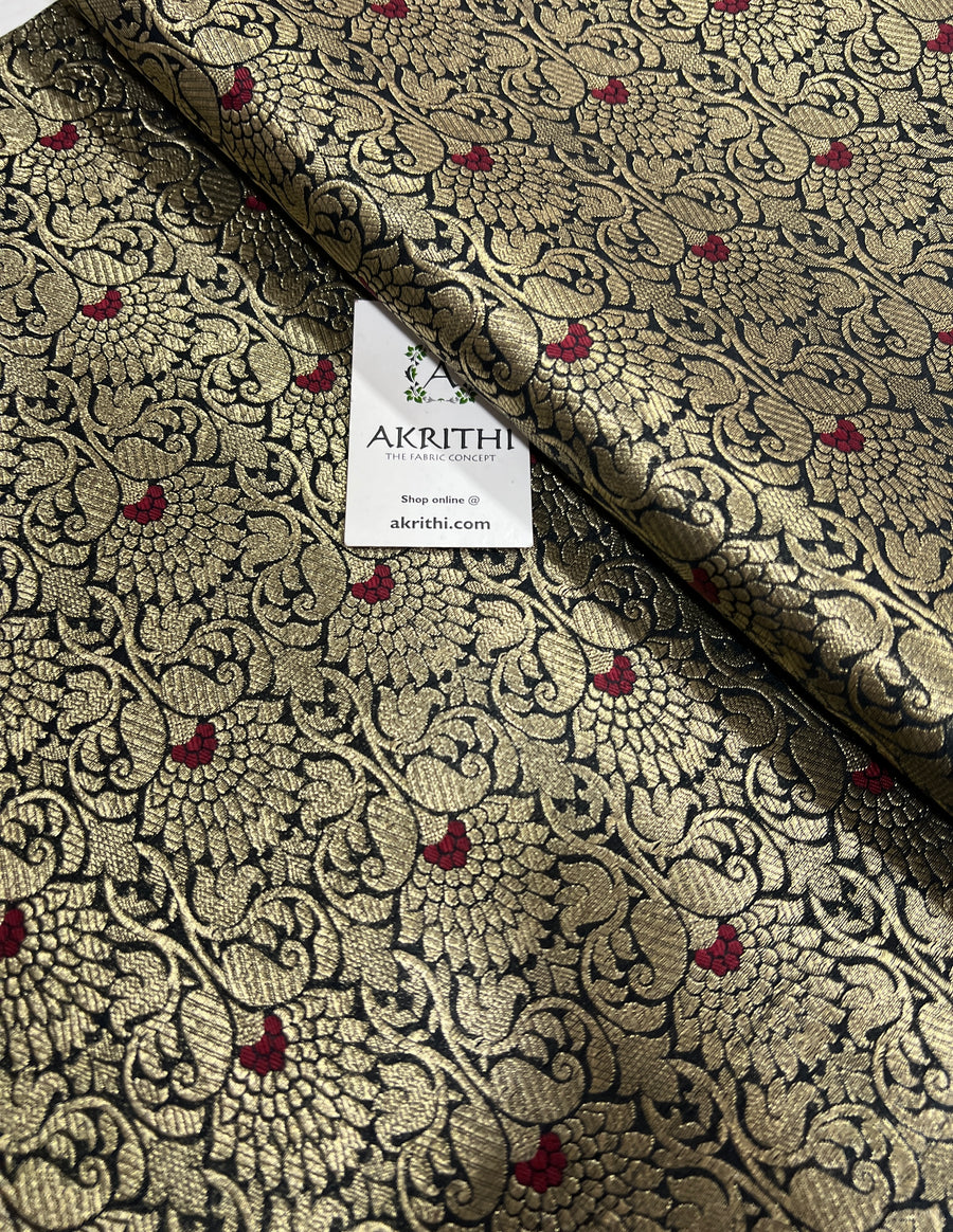 Pure Banarasi brocade fabric