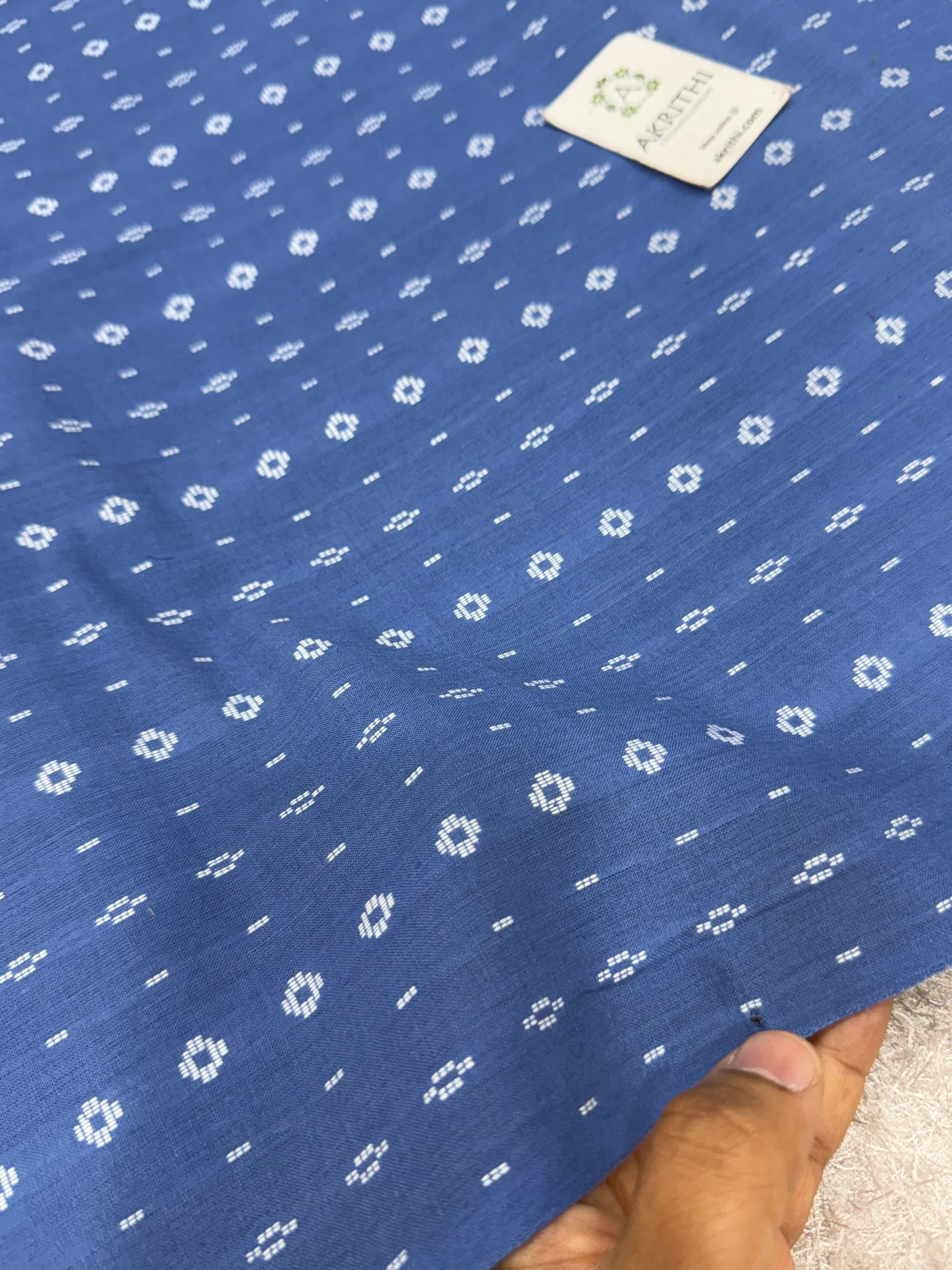 Prewashed pure cotton jacquard fabric