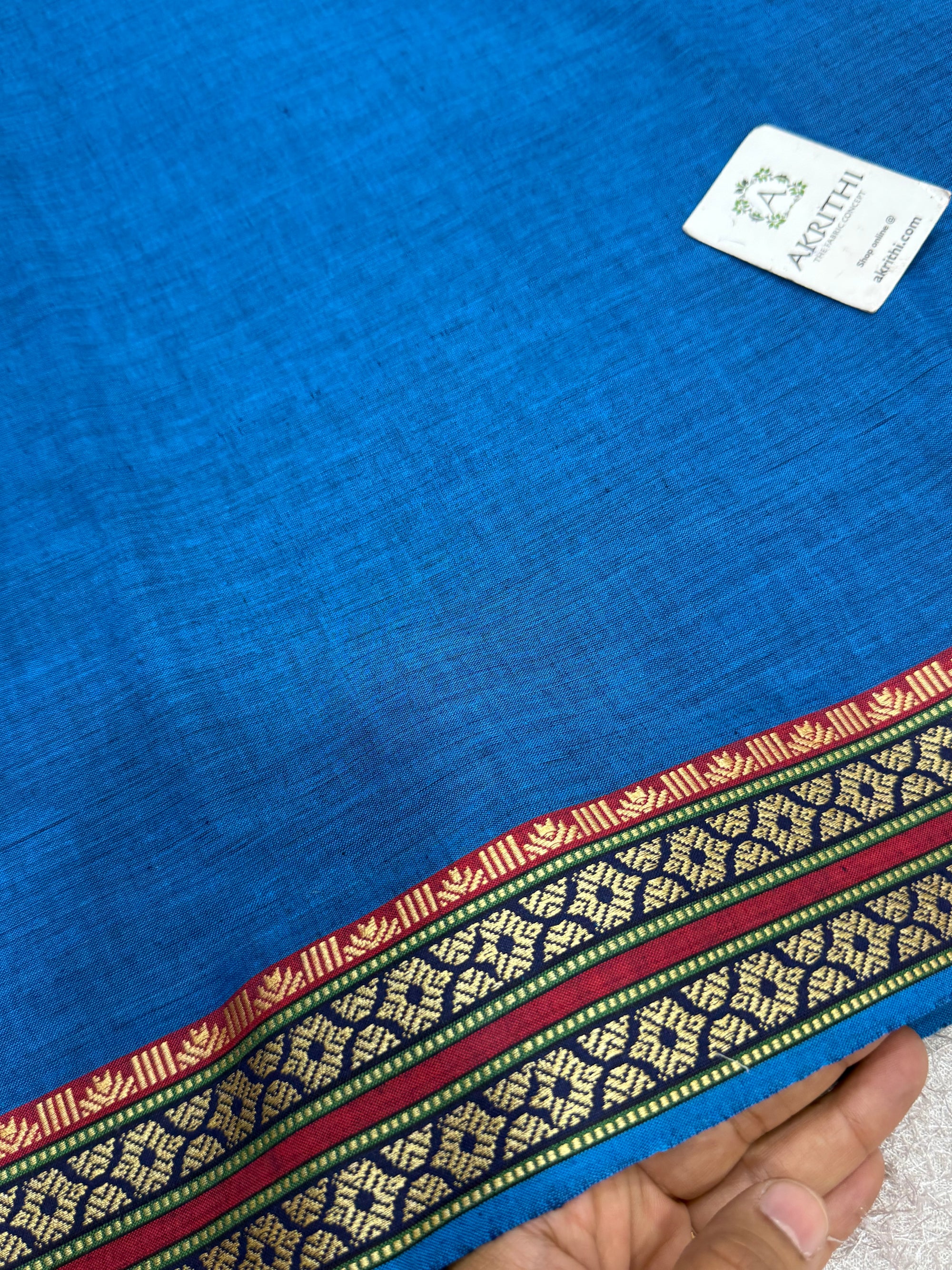 Pure cotton fabric with border