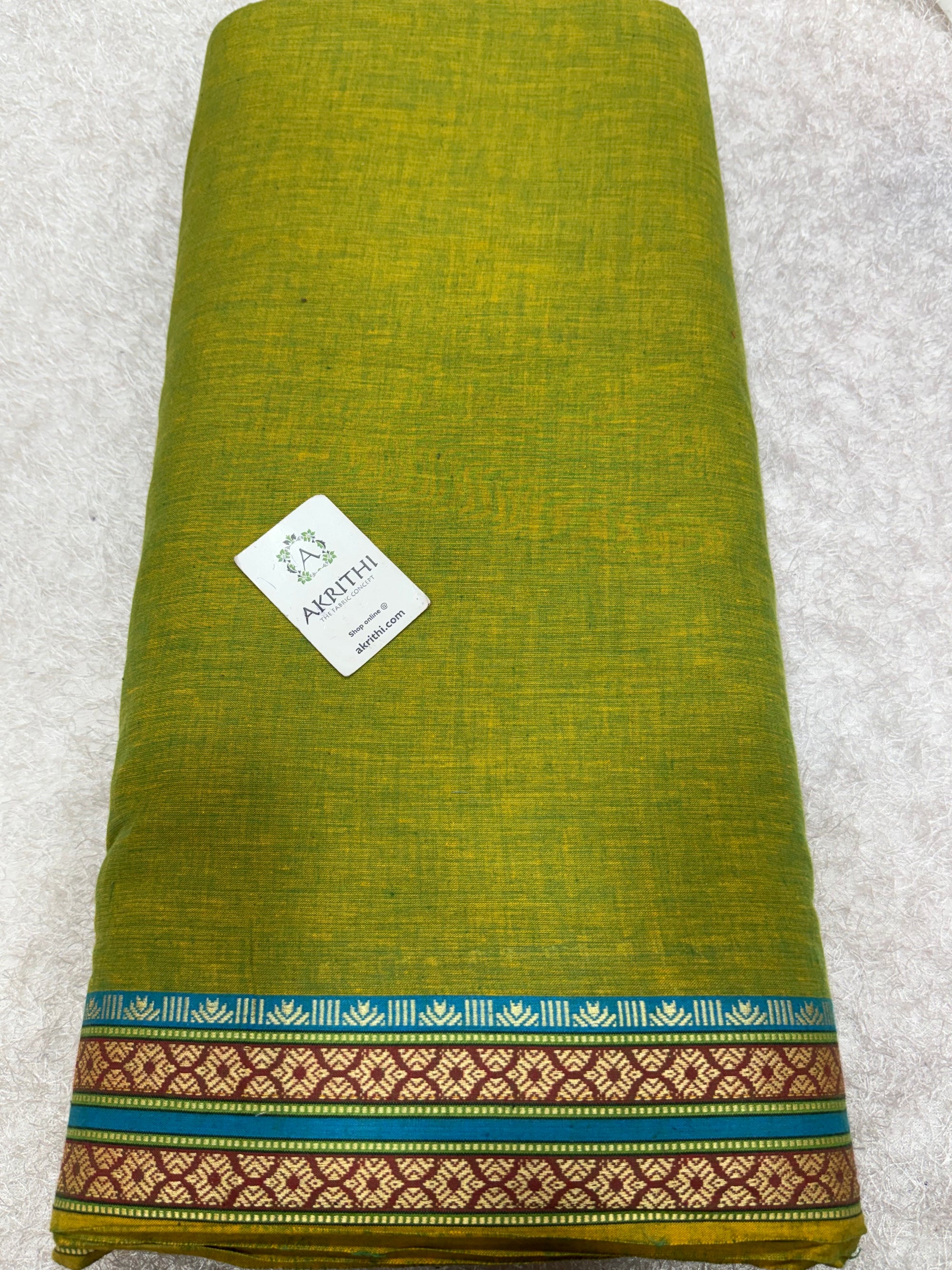Pure cotton fabric with border