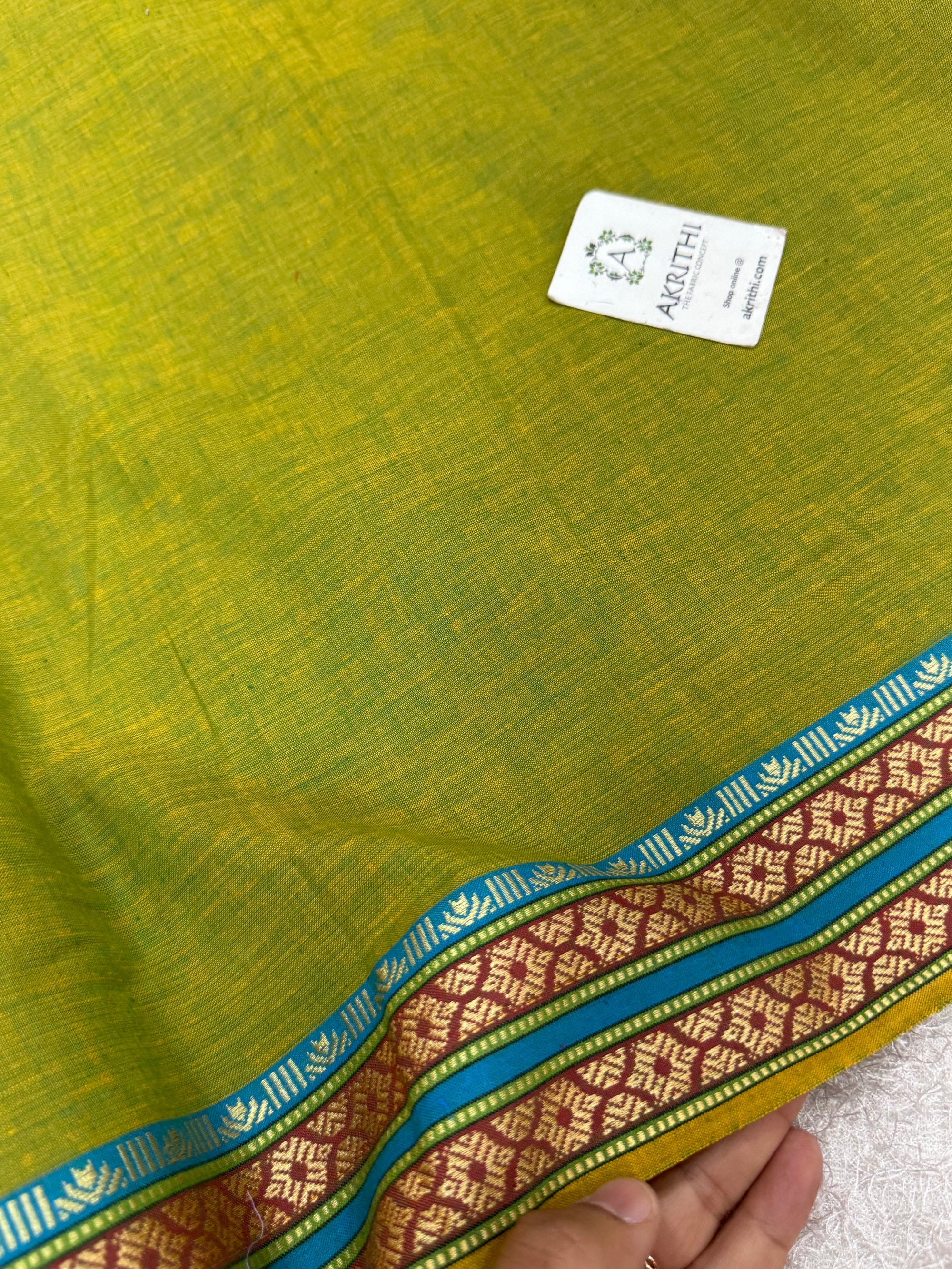 Pure cotton fabric with border