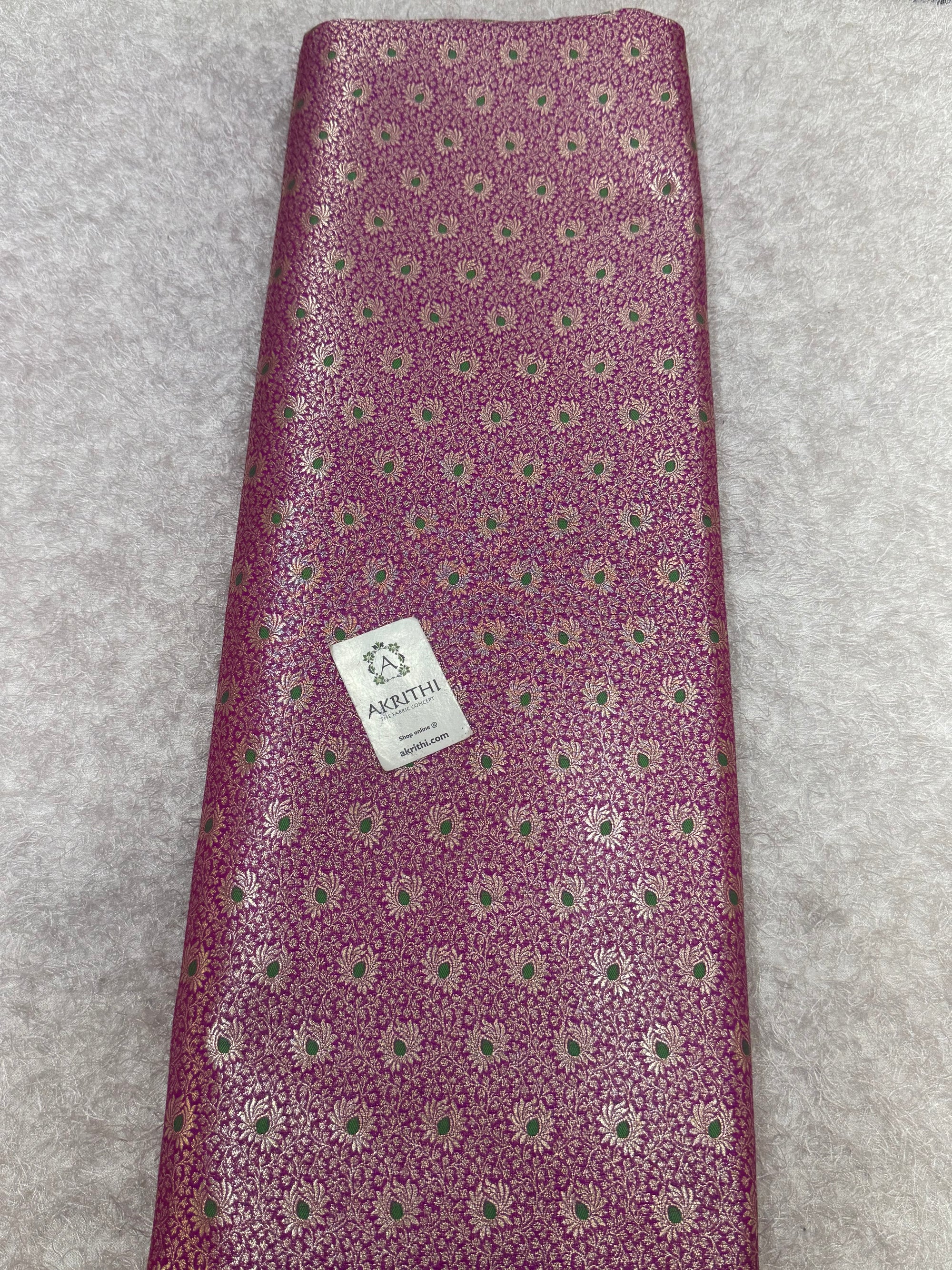 Pure Banarasi brocade fabric