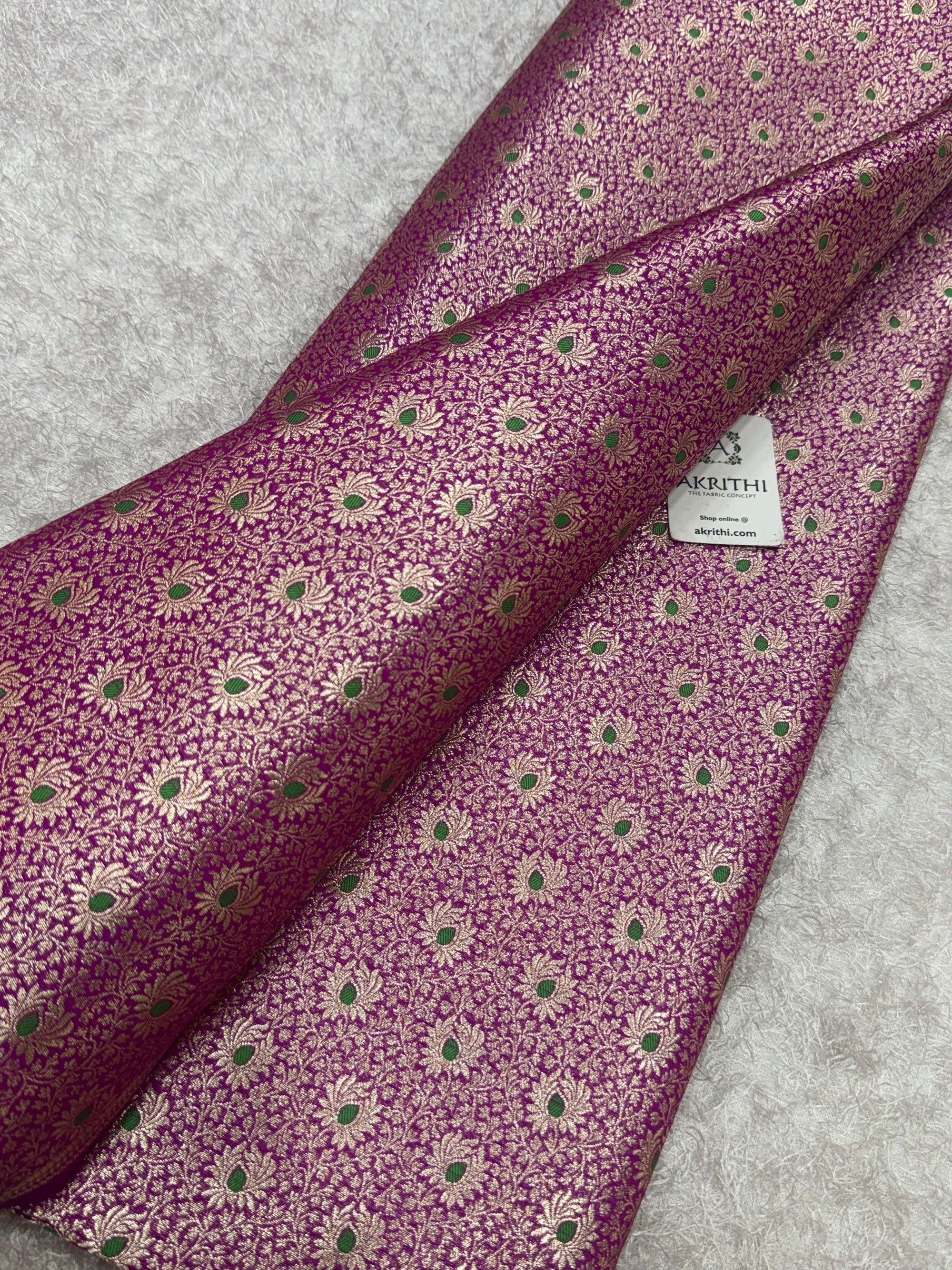Pure Banarasi brocade fabric