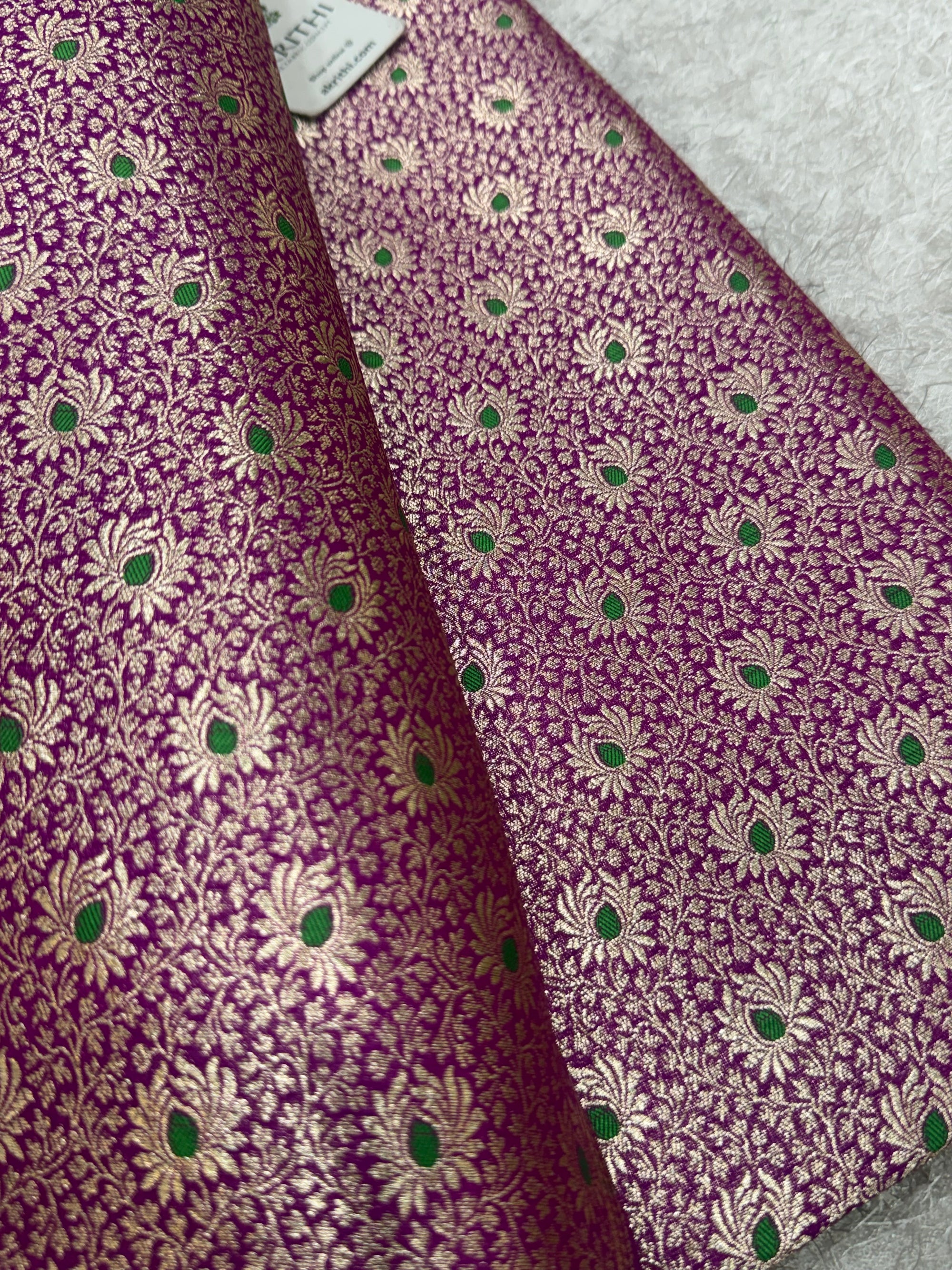 Pure Banarasi brocade fabric