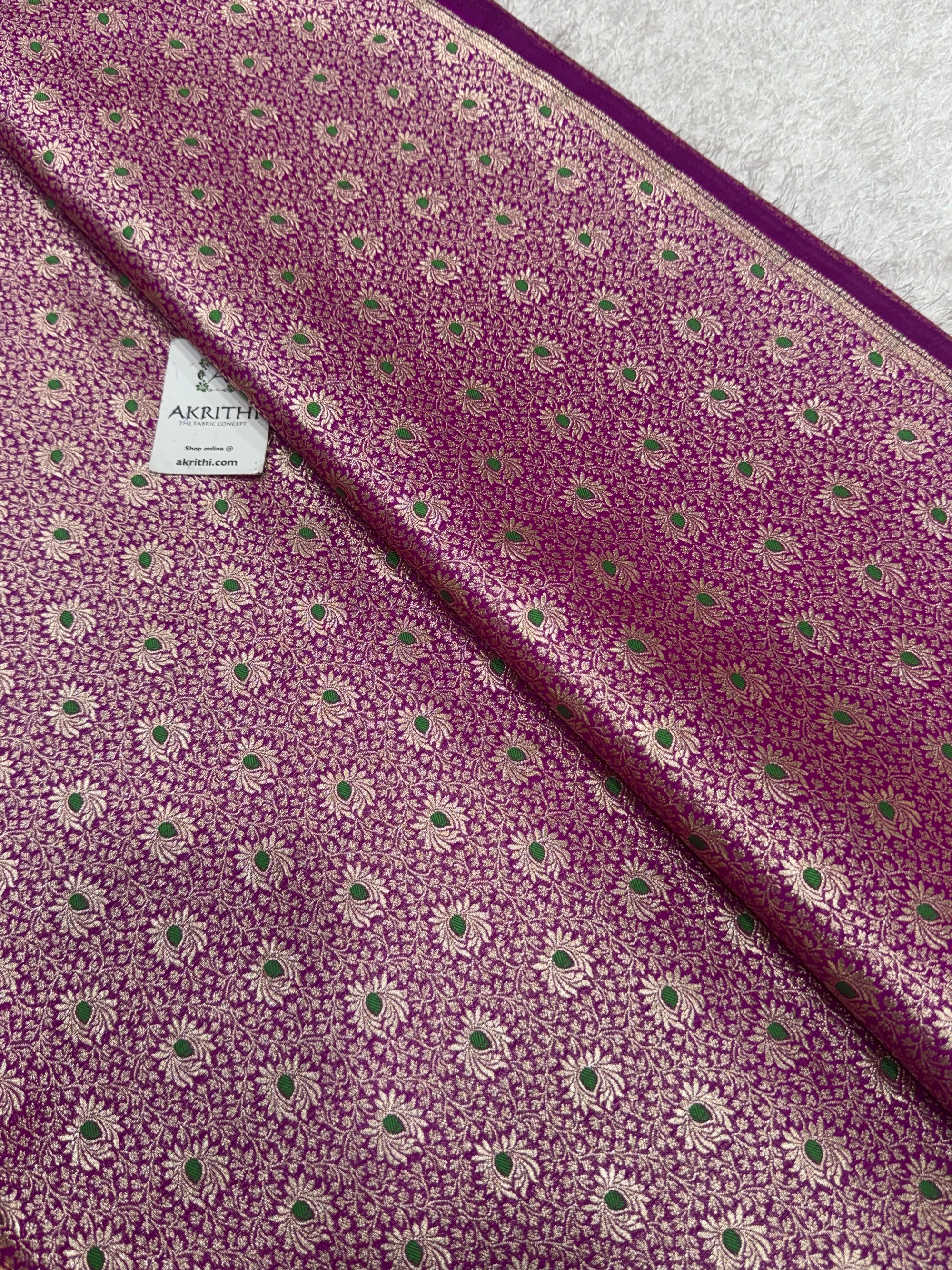 Pure Banarasi brocade fabric