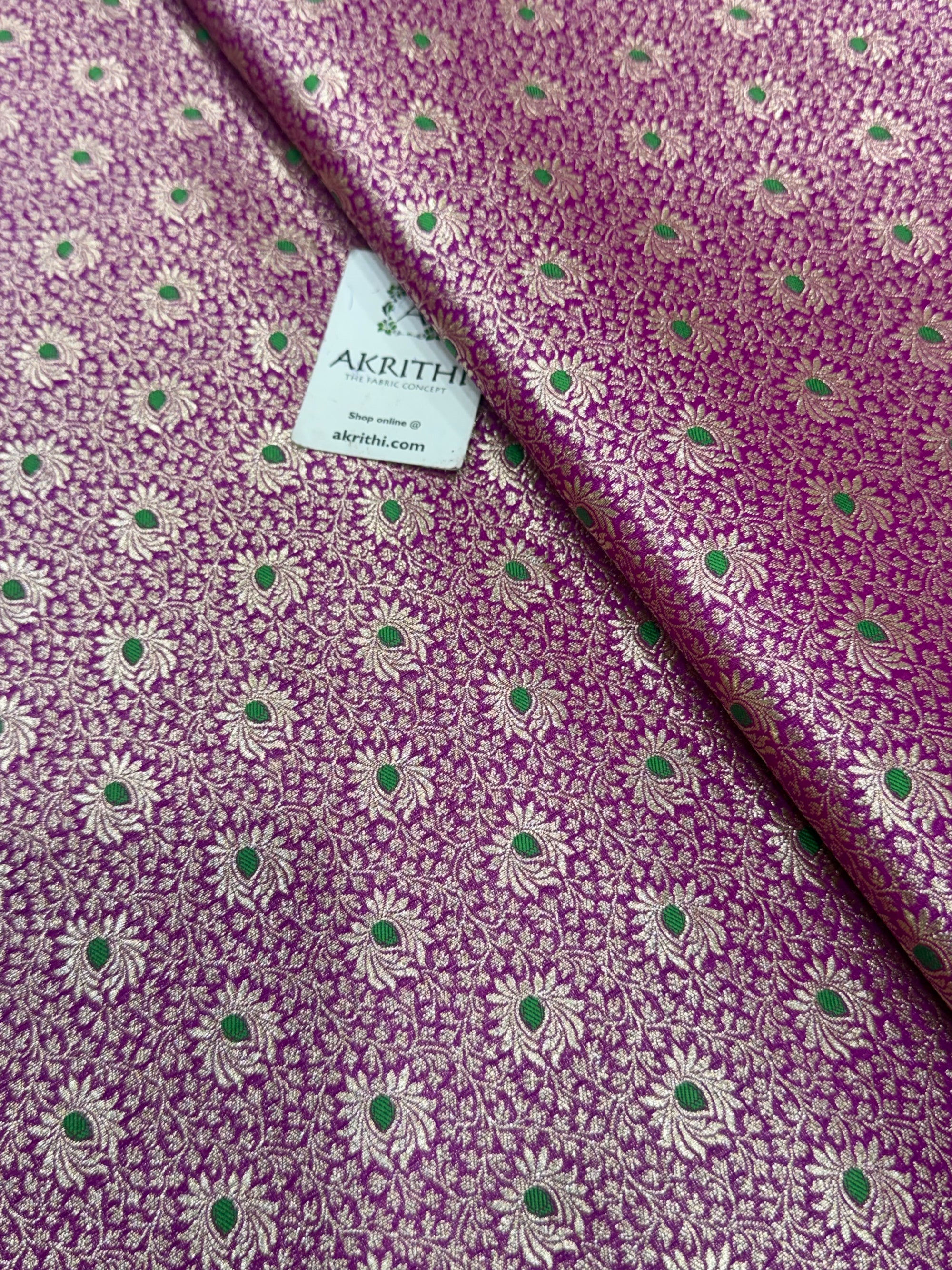 Pure Banarasi brocade fabric