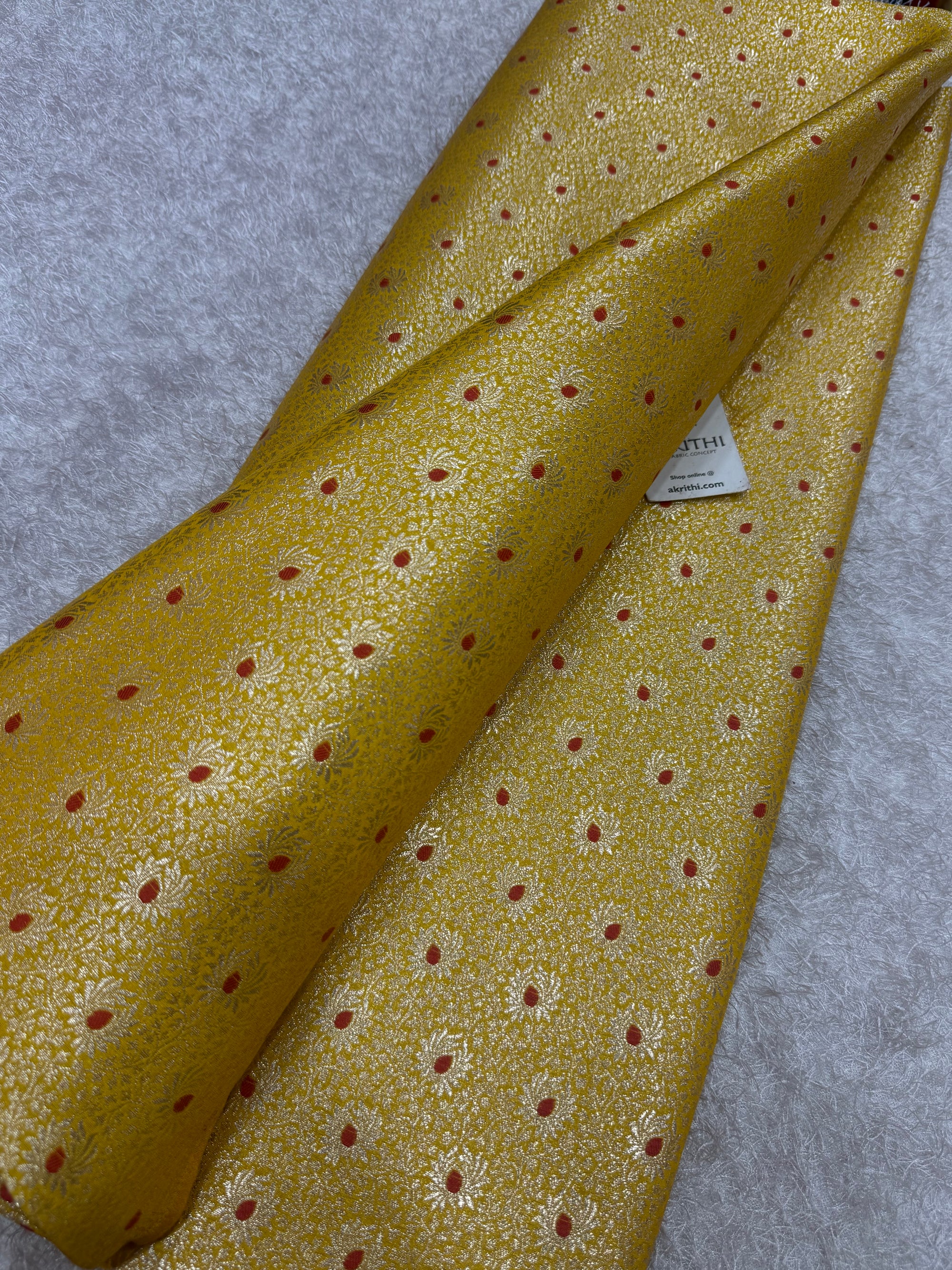 Pure Banarasi brocade fabric
