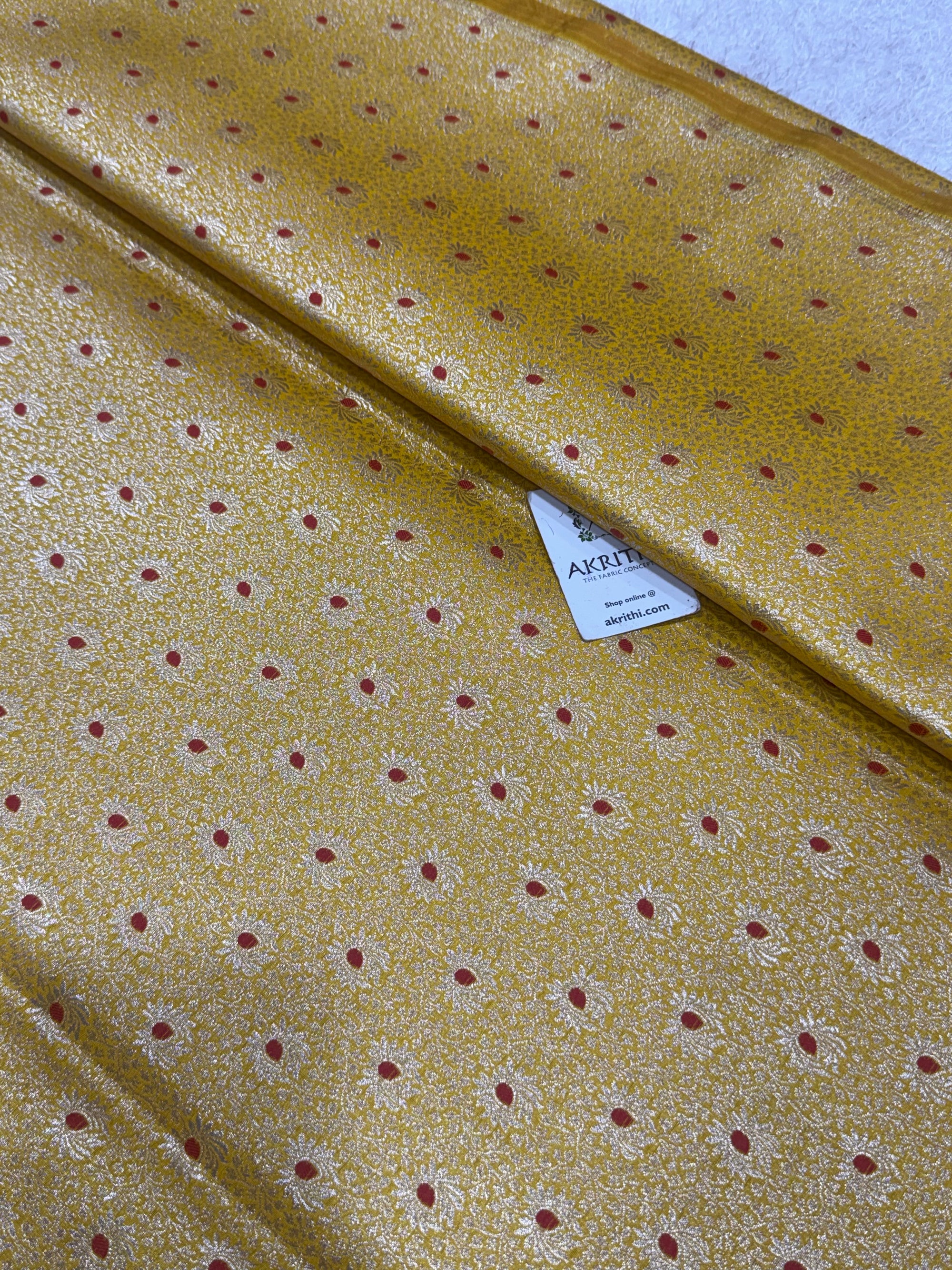 Pure Banarasi brocade fabric