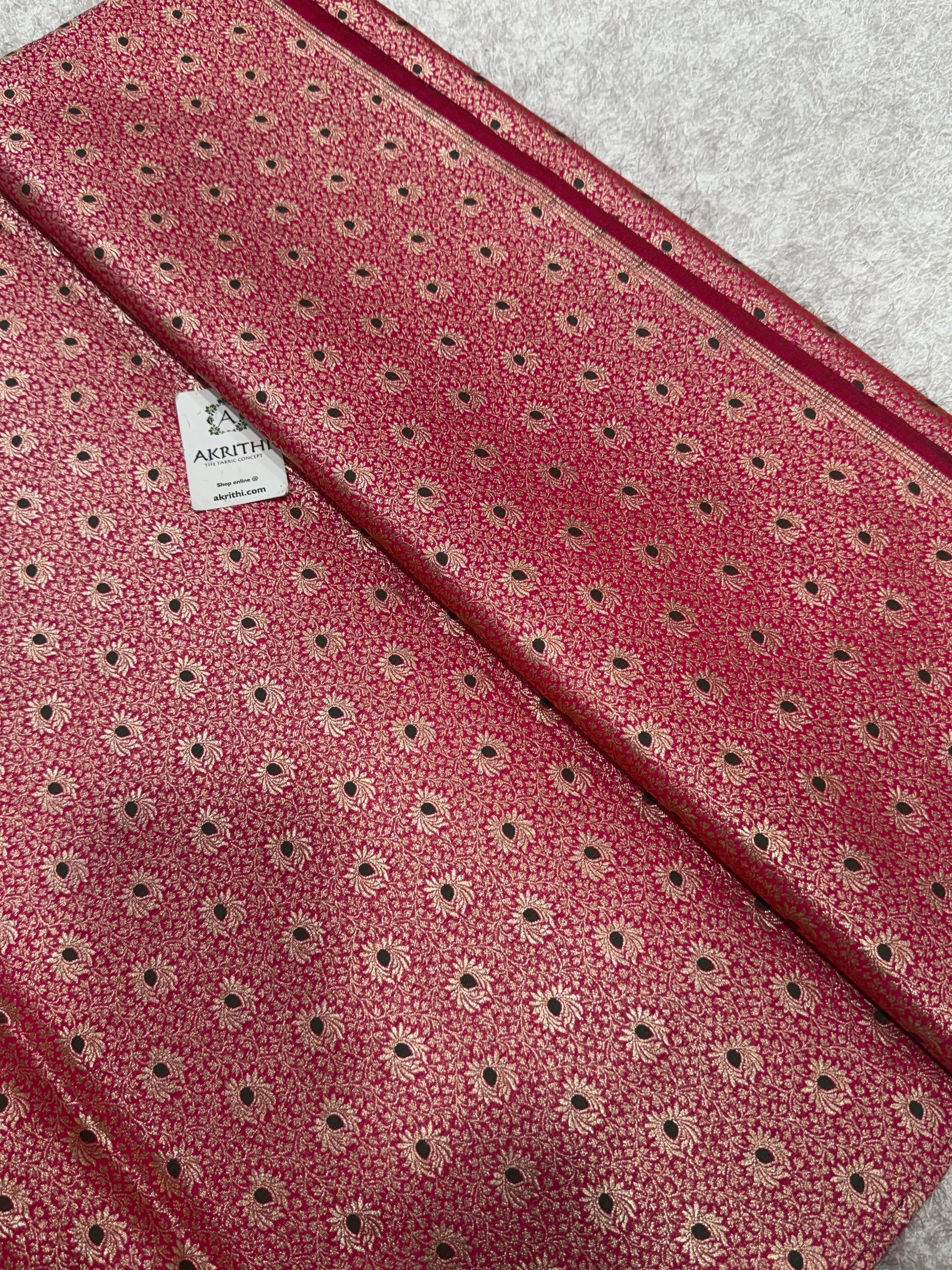 Pure Banarasi brocade fabric