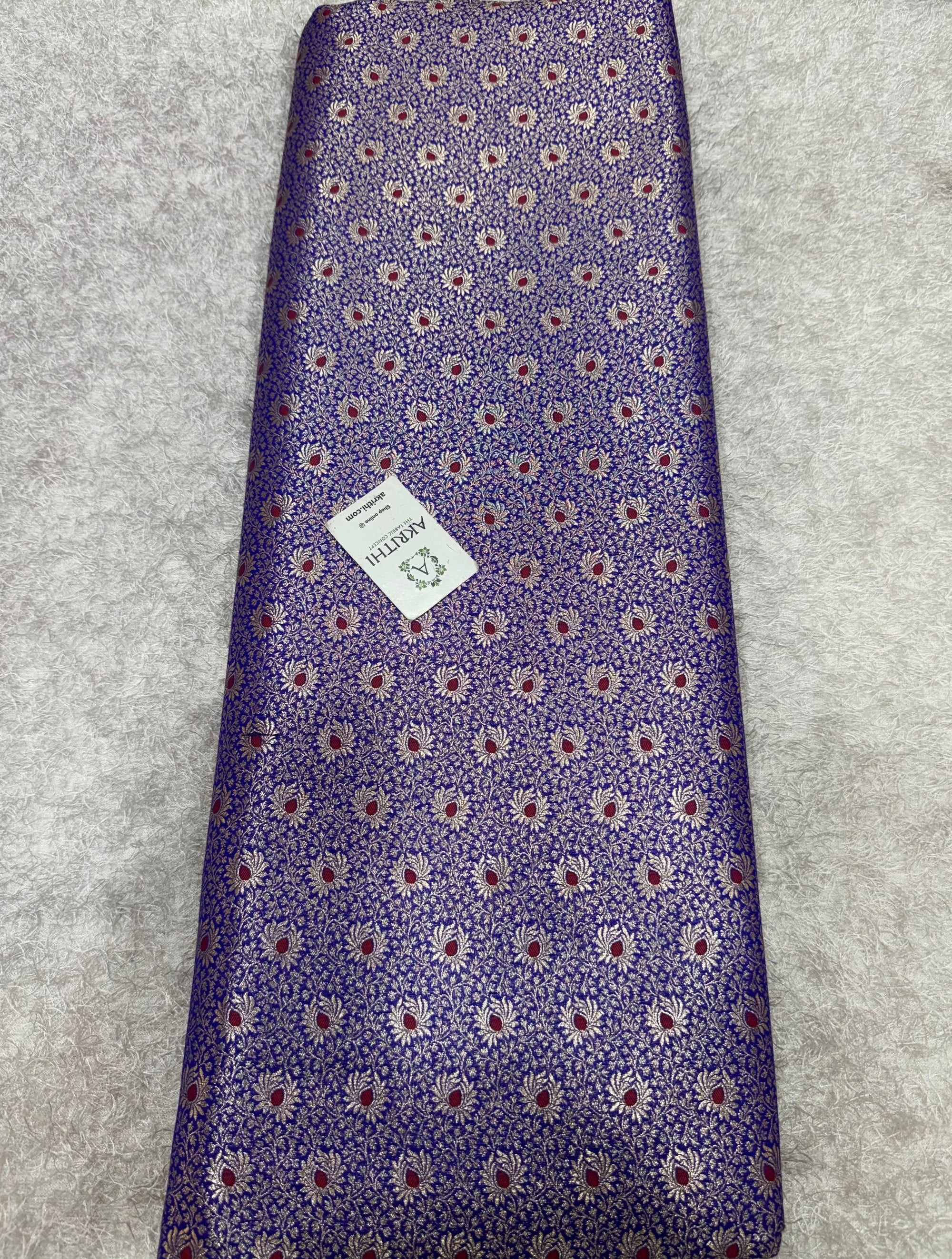 Pure Banarasi brocade fabric