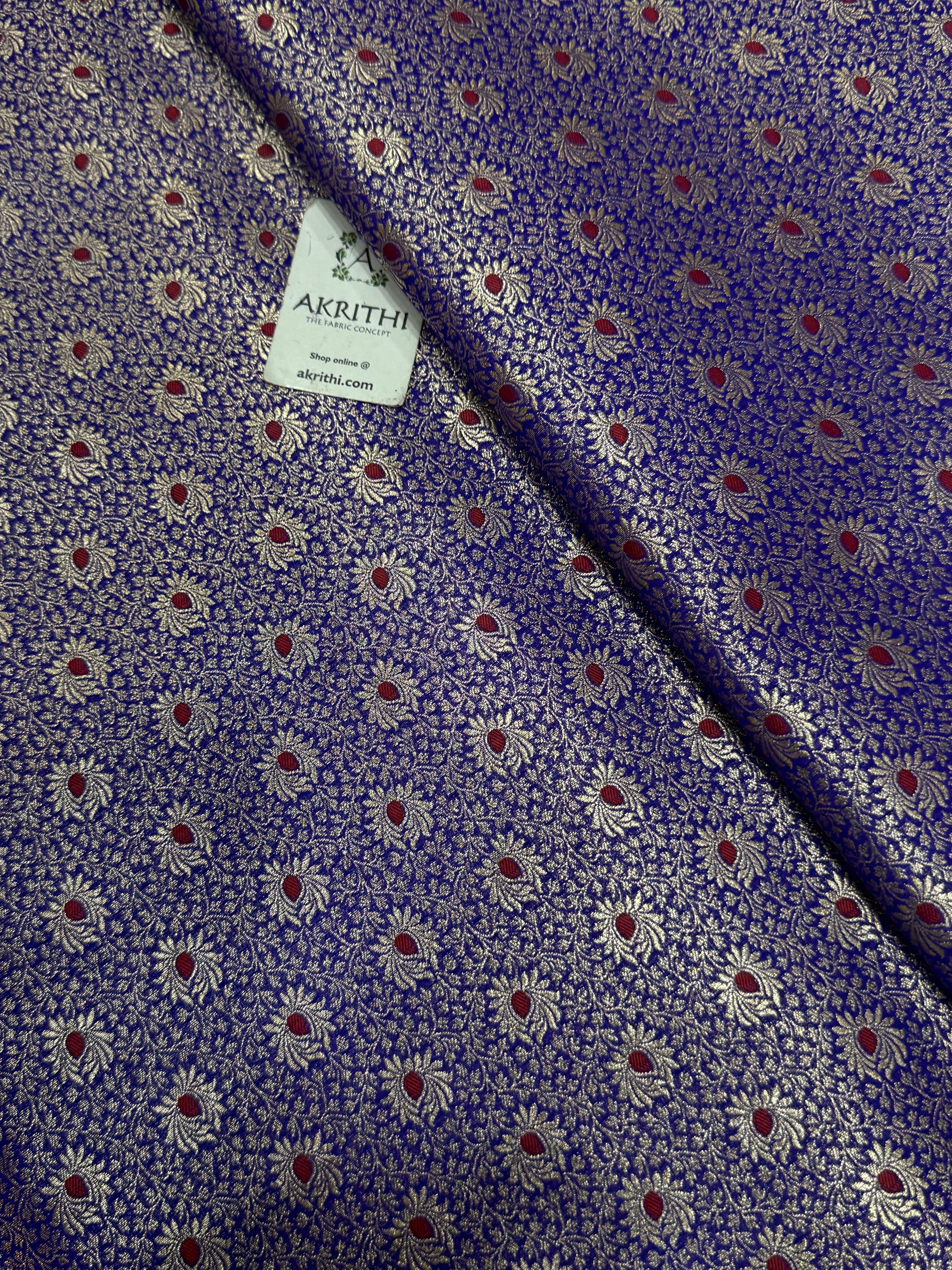 Pure Banarasi brocade fabric