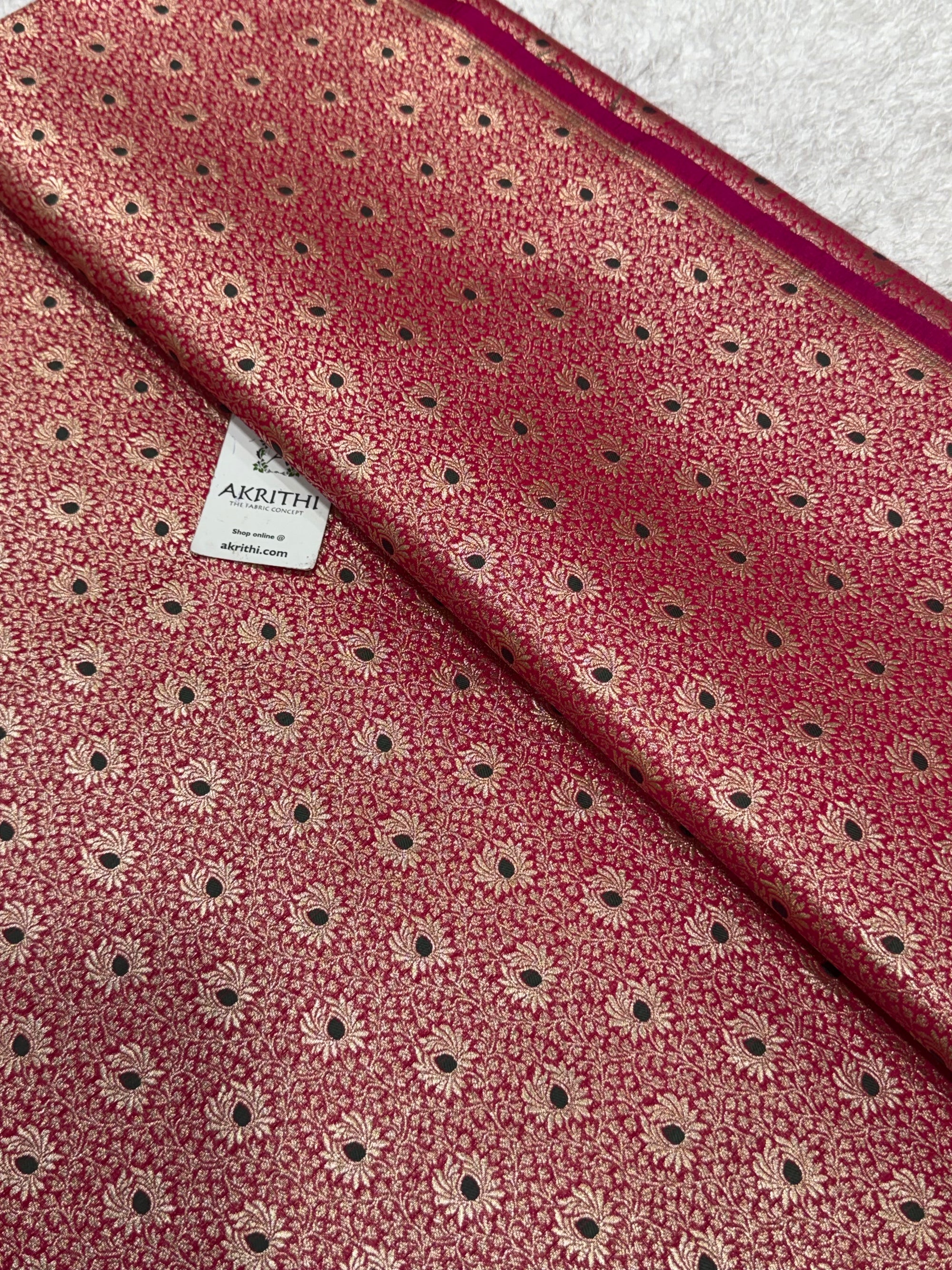 Pure Banarasi brocade fabric
