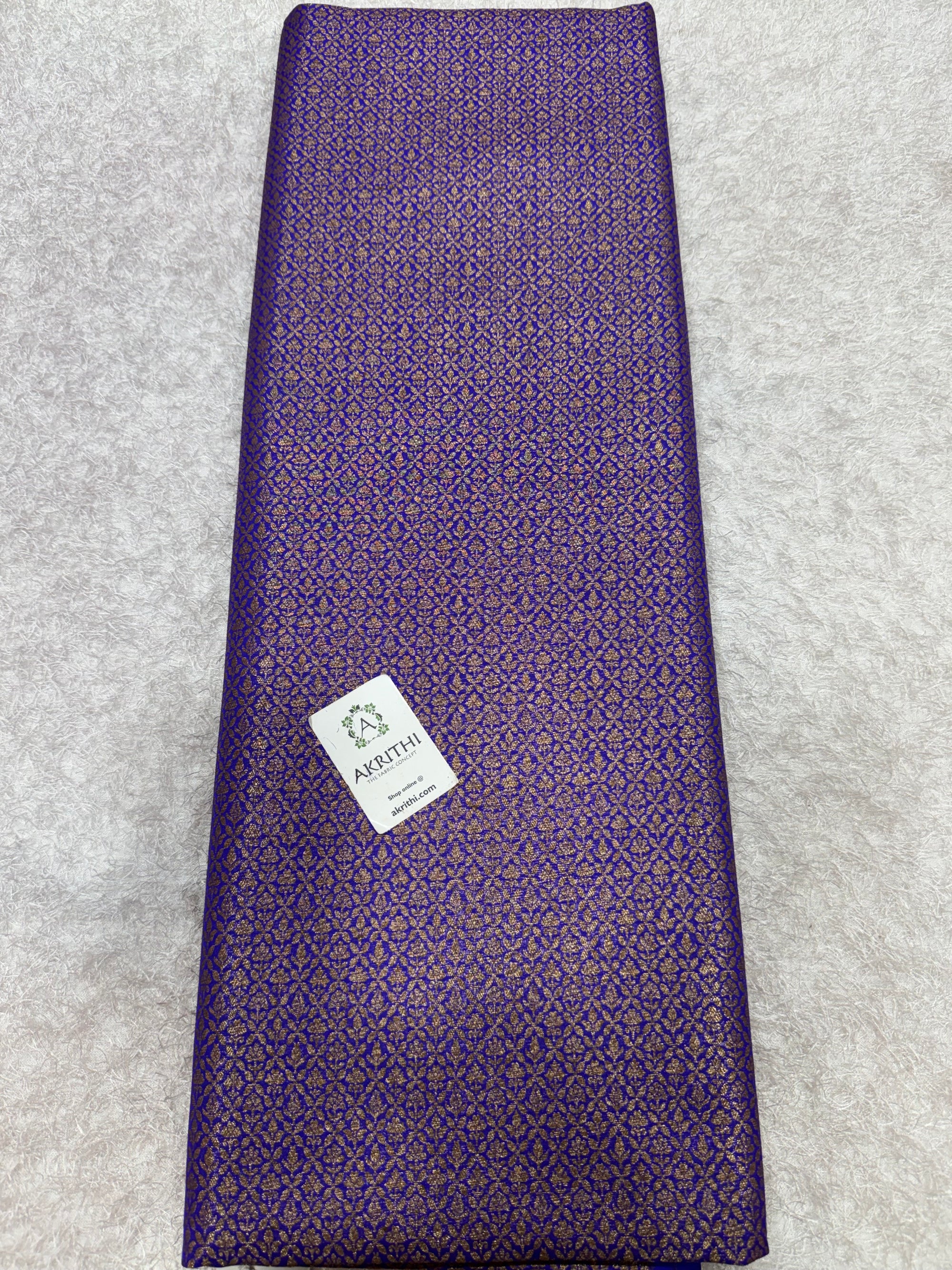 Pure Banarasi brocade fabric with antique zari